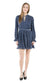 J.O.A. Long Sleeve Dress with Front Cut Out Detail