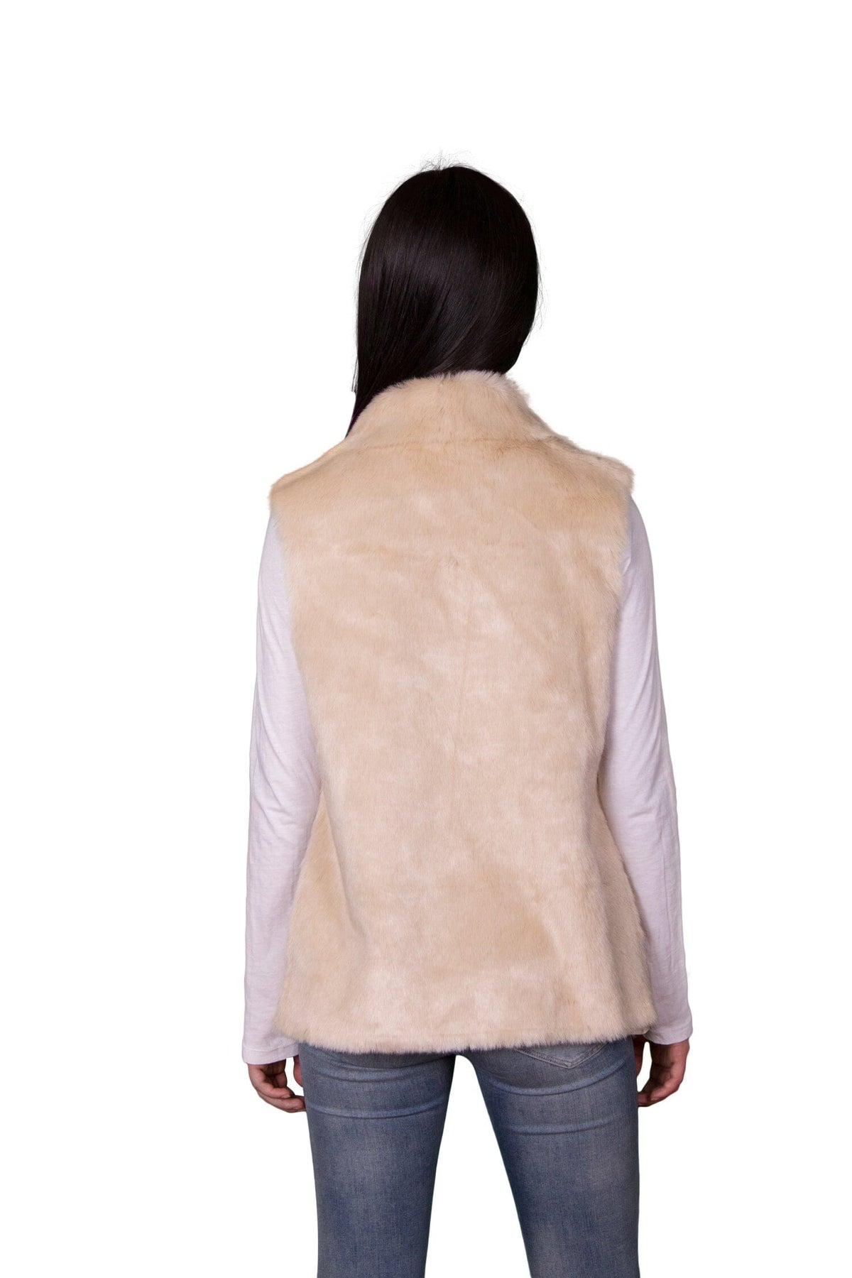 Velvet by Graham &amp; Spencer Anouk Reversible Faux Fur Drape Vest