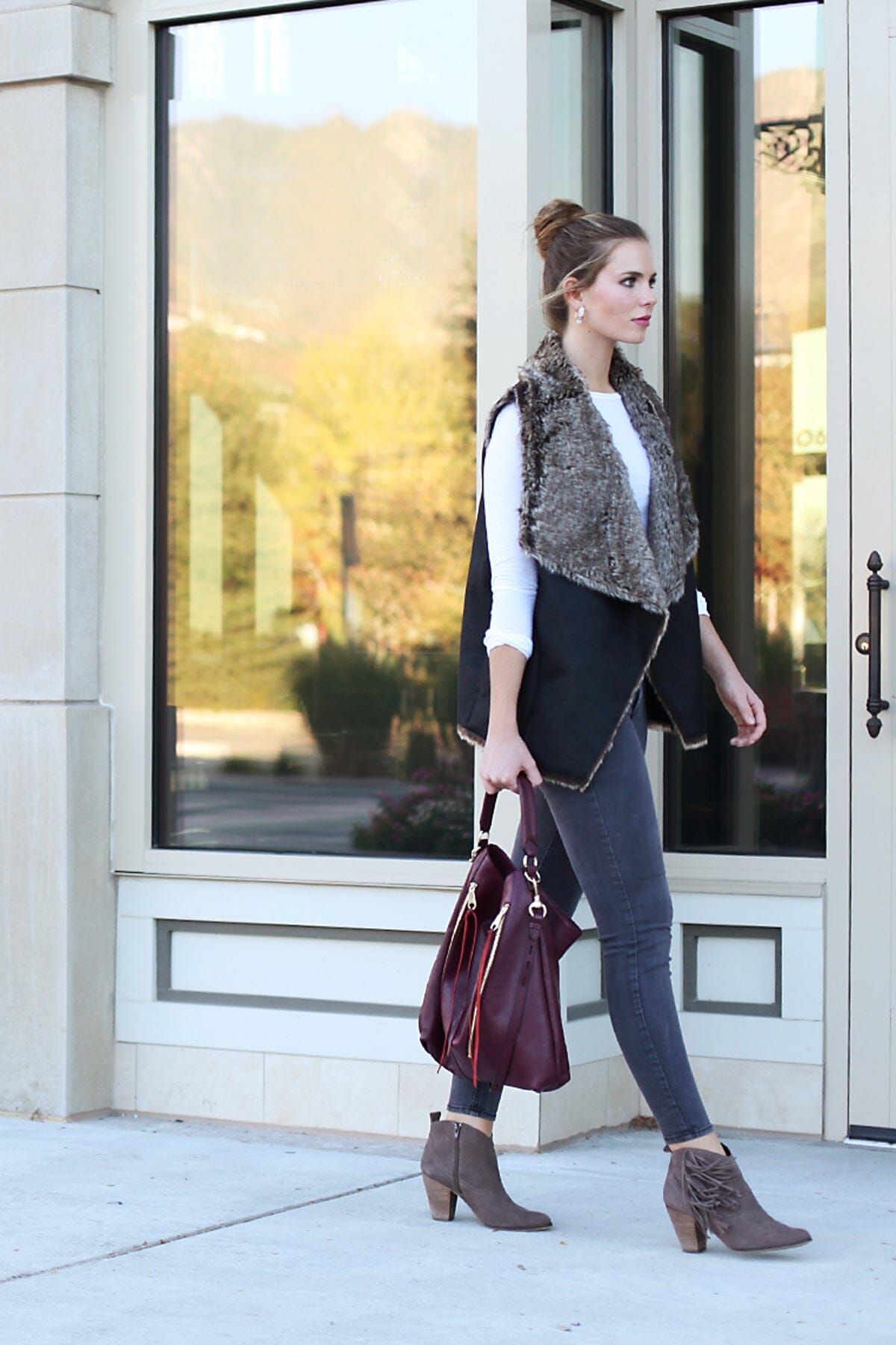 Velvet by Graham &amp; Spencer Campbell Faux Fur Drape Vest