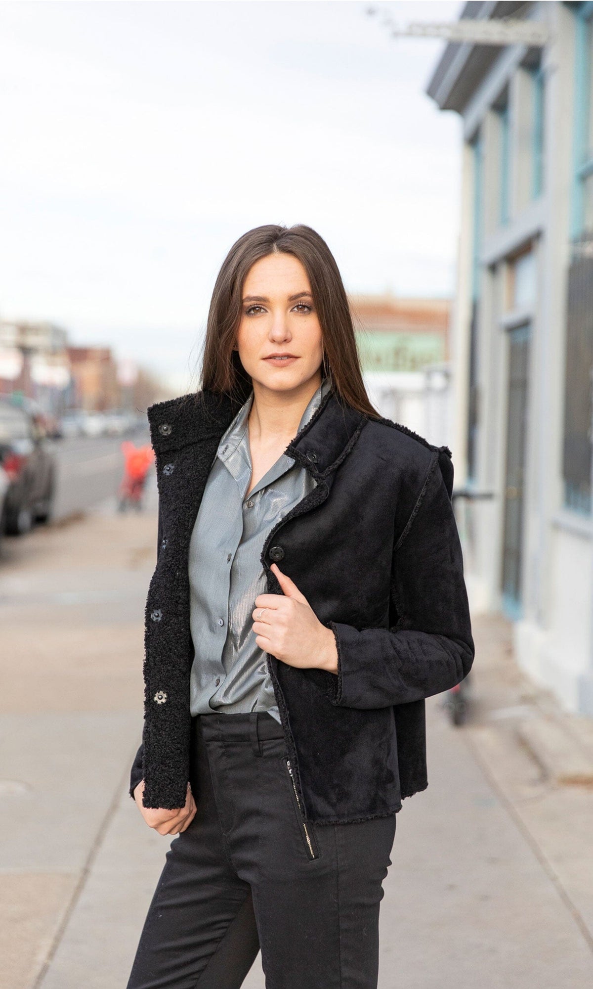 Velvet by Graham &amp; Spencer Chatlie Reversible Faux Sherpa Jacket