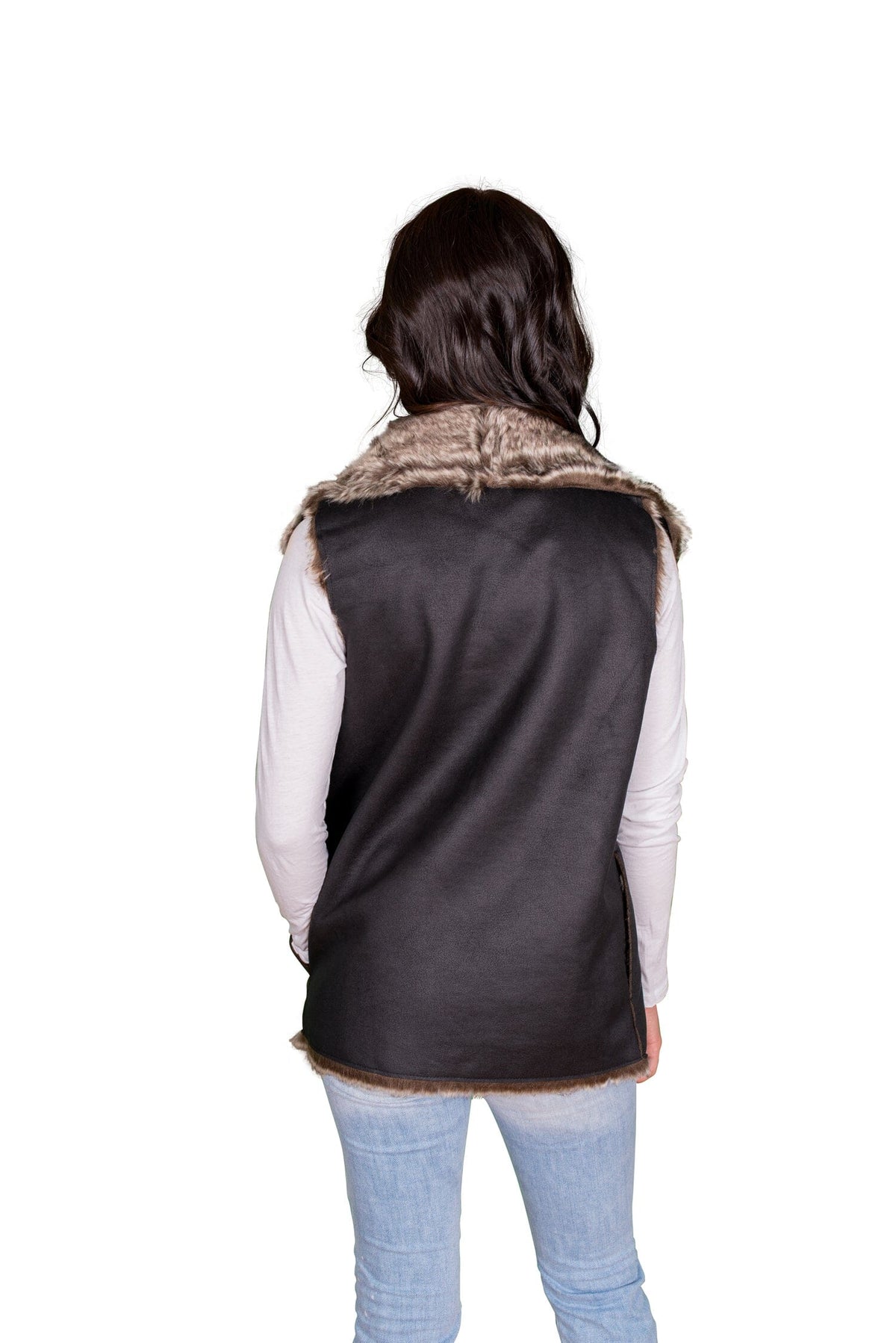 Velvet by Graham &amp; Spencer Campbell Faux Fur Drape Vest