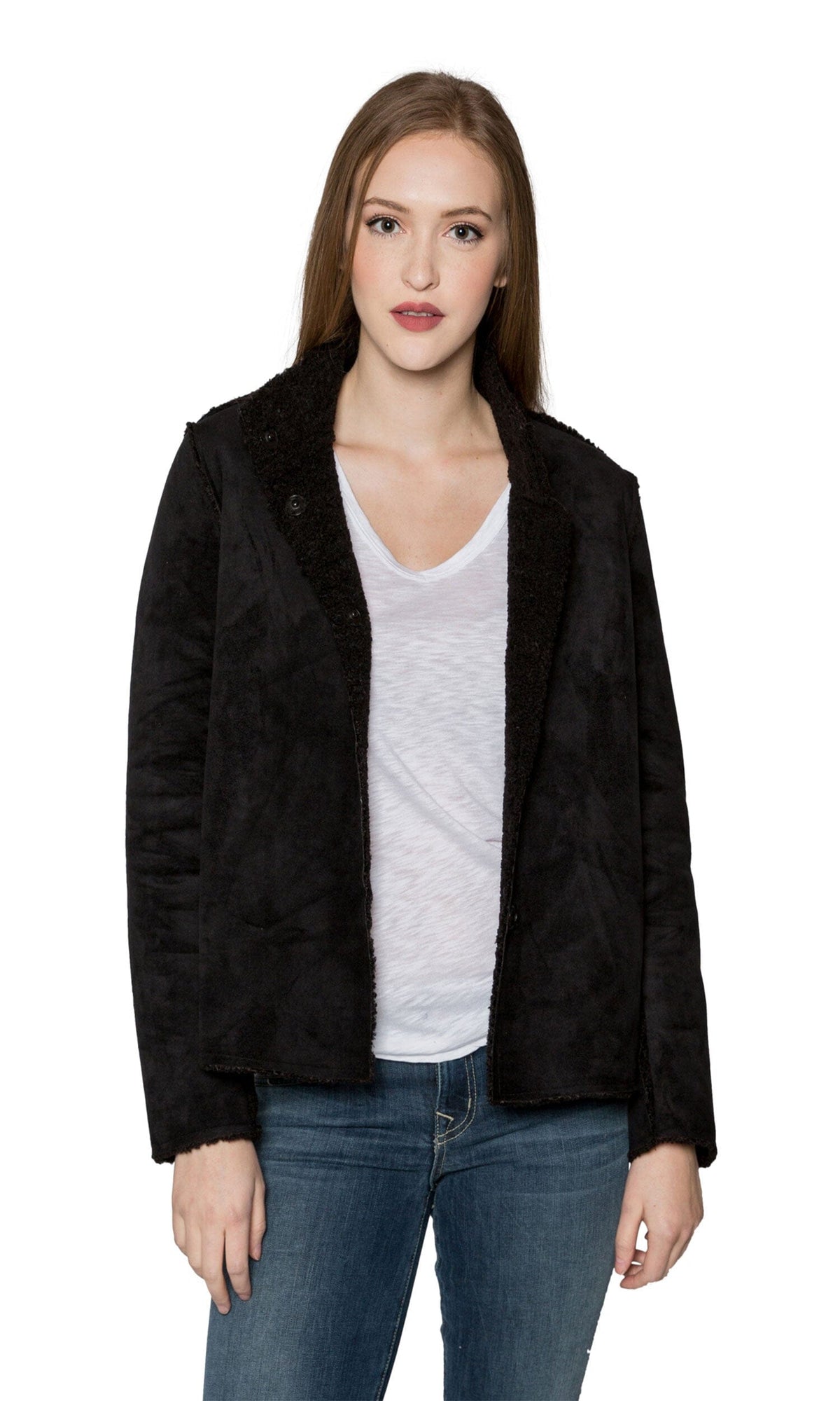 Velvet by Graham &amp; Spencer Chatlie Reversible Faux Sherpa Jacket