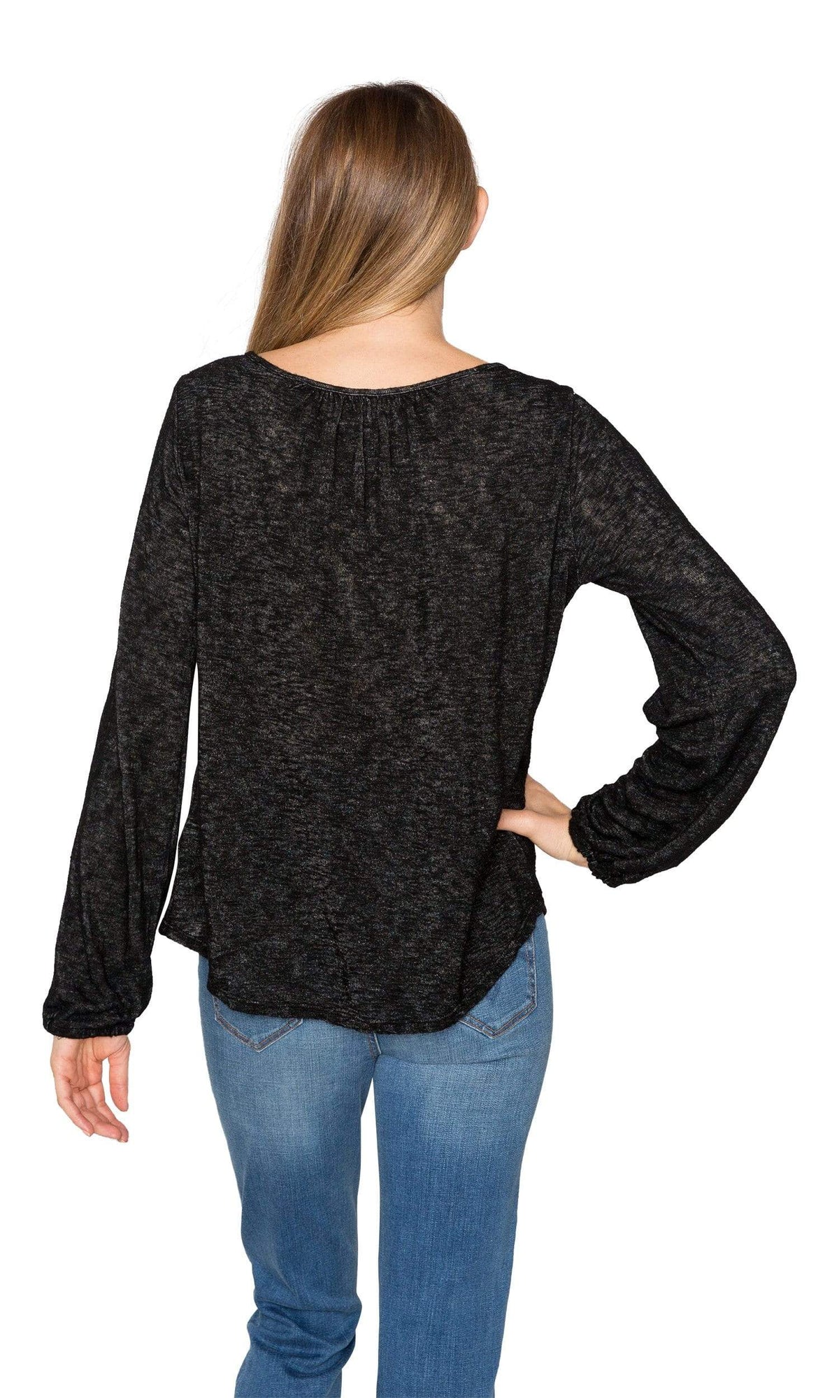 Velvet by Graham &amp; Spencer Bellatrix Slit Sleeve Textured Knit Top