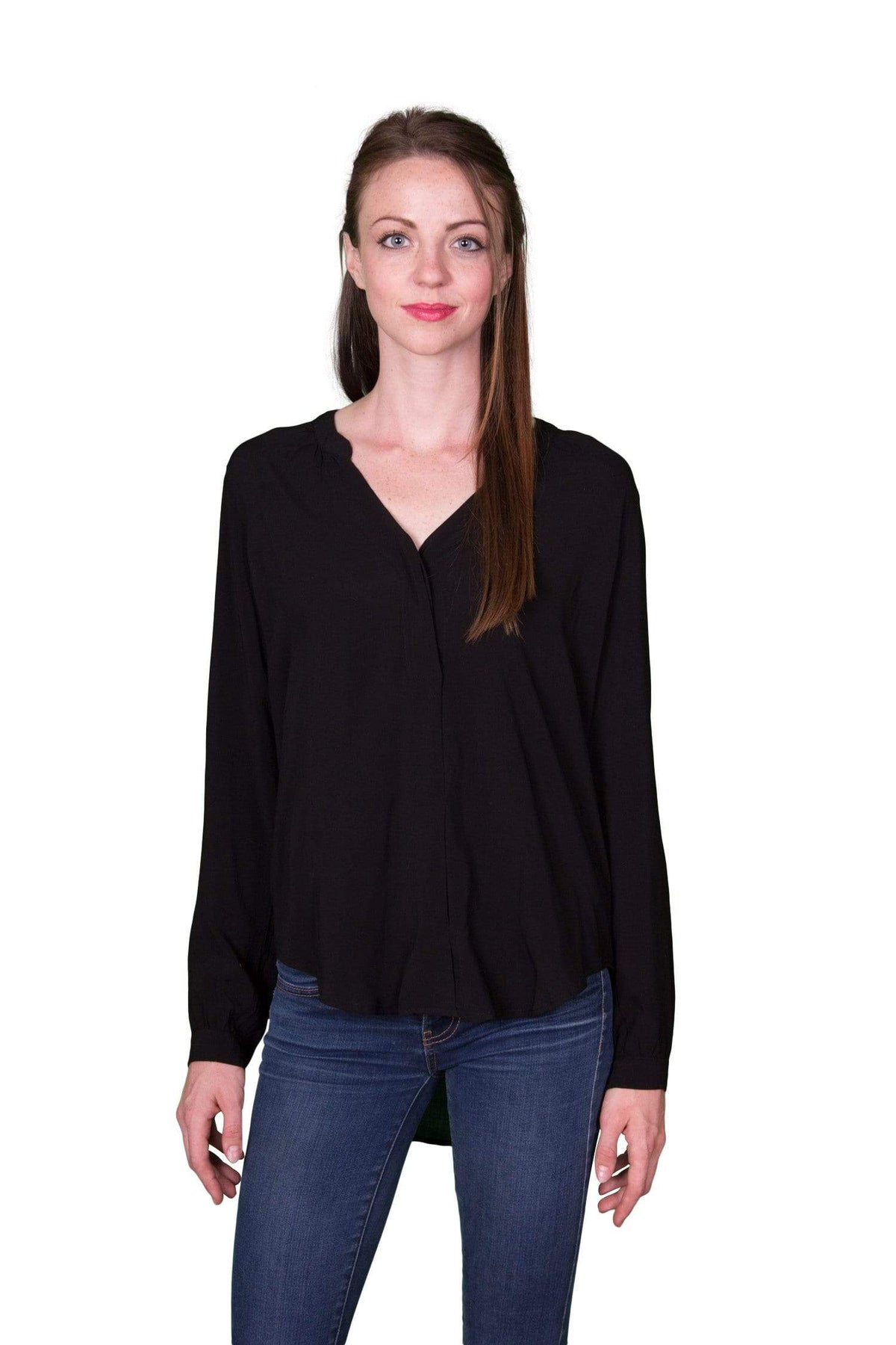 Velvet by Graham &amp; Spencer Kinzly Rayon Challis Pintuck Top