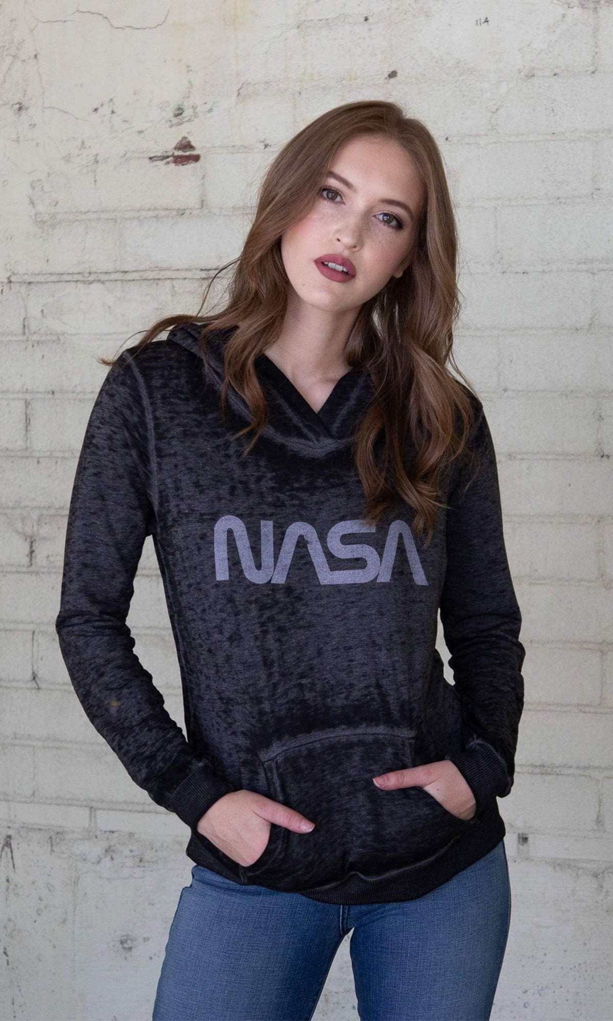 Recycled Karma NASA Long Sleeve Hoodie