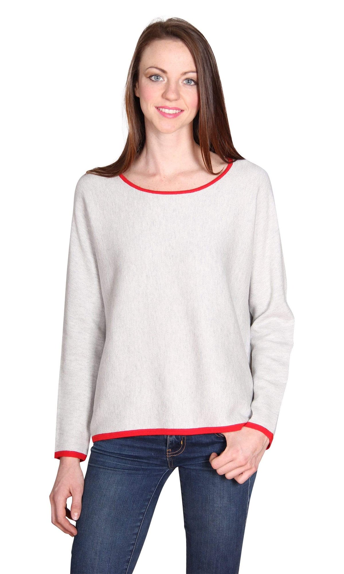 Velvet by Graham &amp; Spencer Charon Contrast Trim Sweater