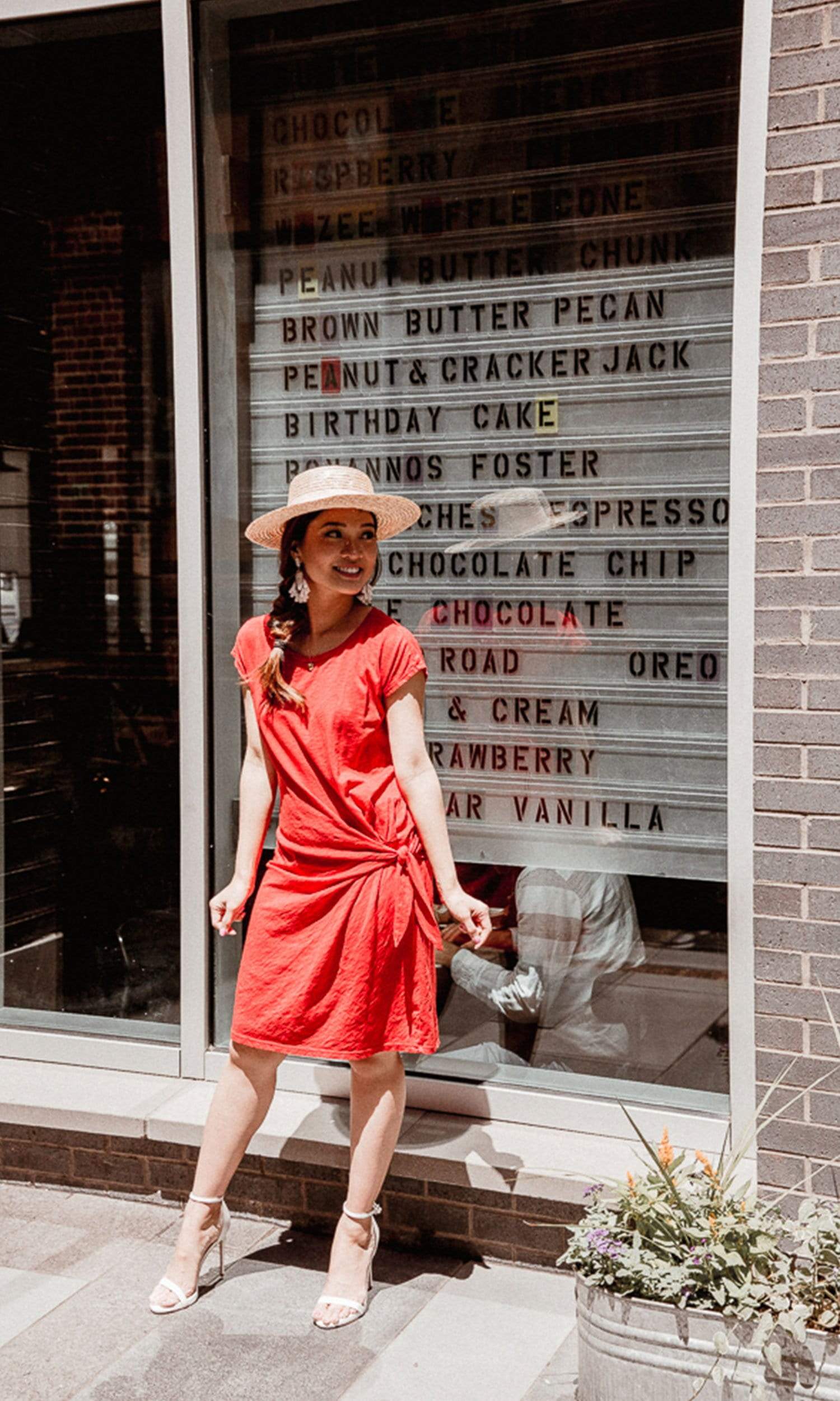 Velvet by Graham & Spencer Gussie Cotton Slub Tie Dress