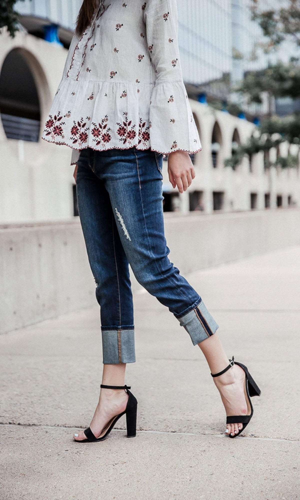 Level 99 Morgan Cuffed Straight Leg Denim - Valley