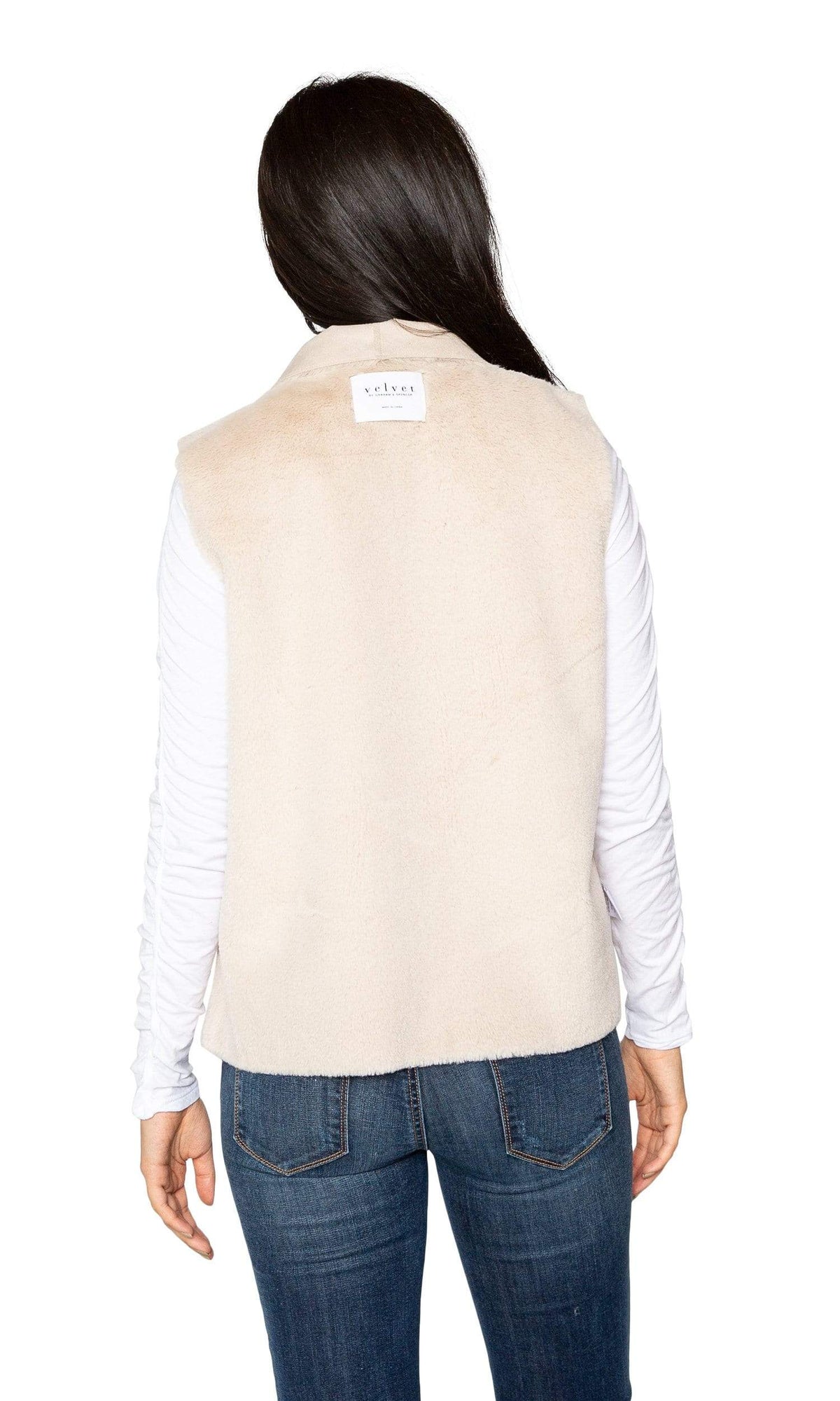 Velvet by Graham &amp; Spencer Yvette Lux Faux Fur Vest