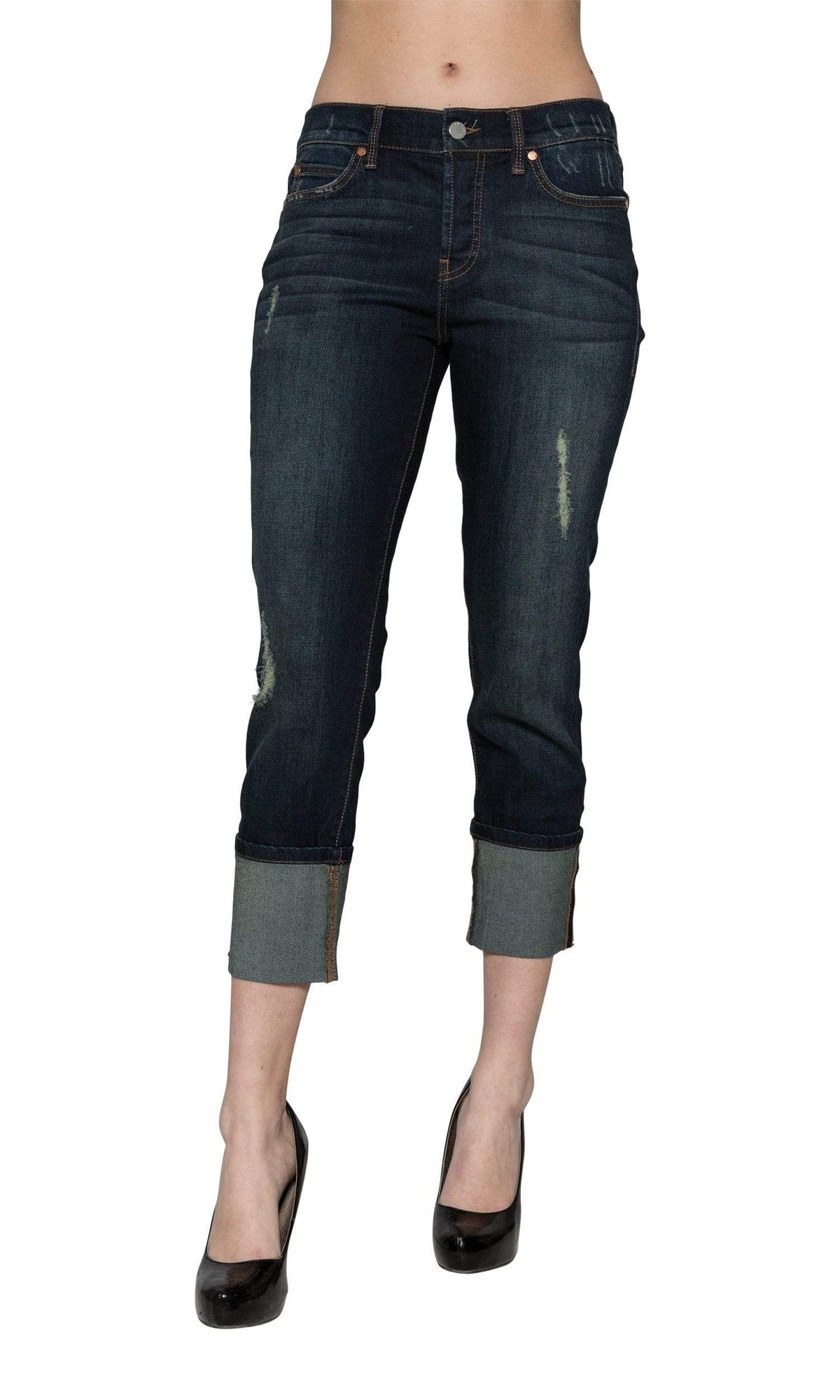 Level 99 Morgan Cuffed Straight Leg Denim - Valley