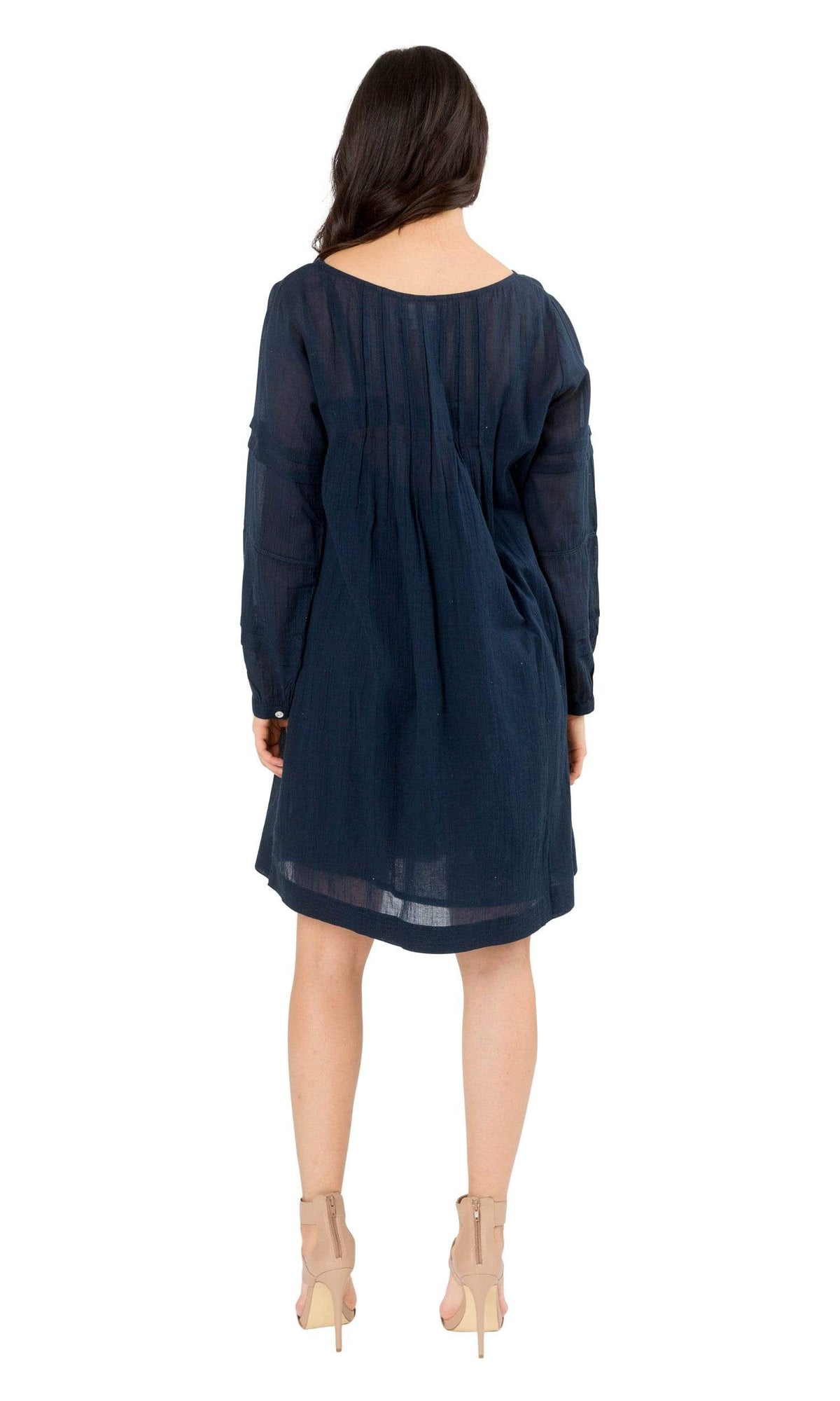 Velvet by Graham &amp; Spencer Coel Cotton Voile Pintuck Dress