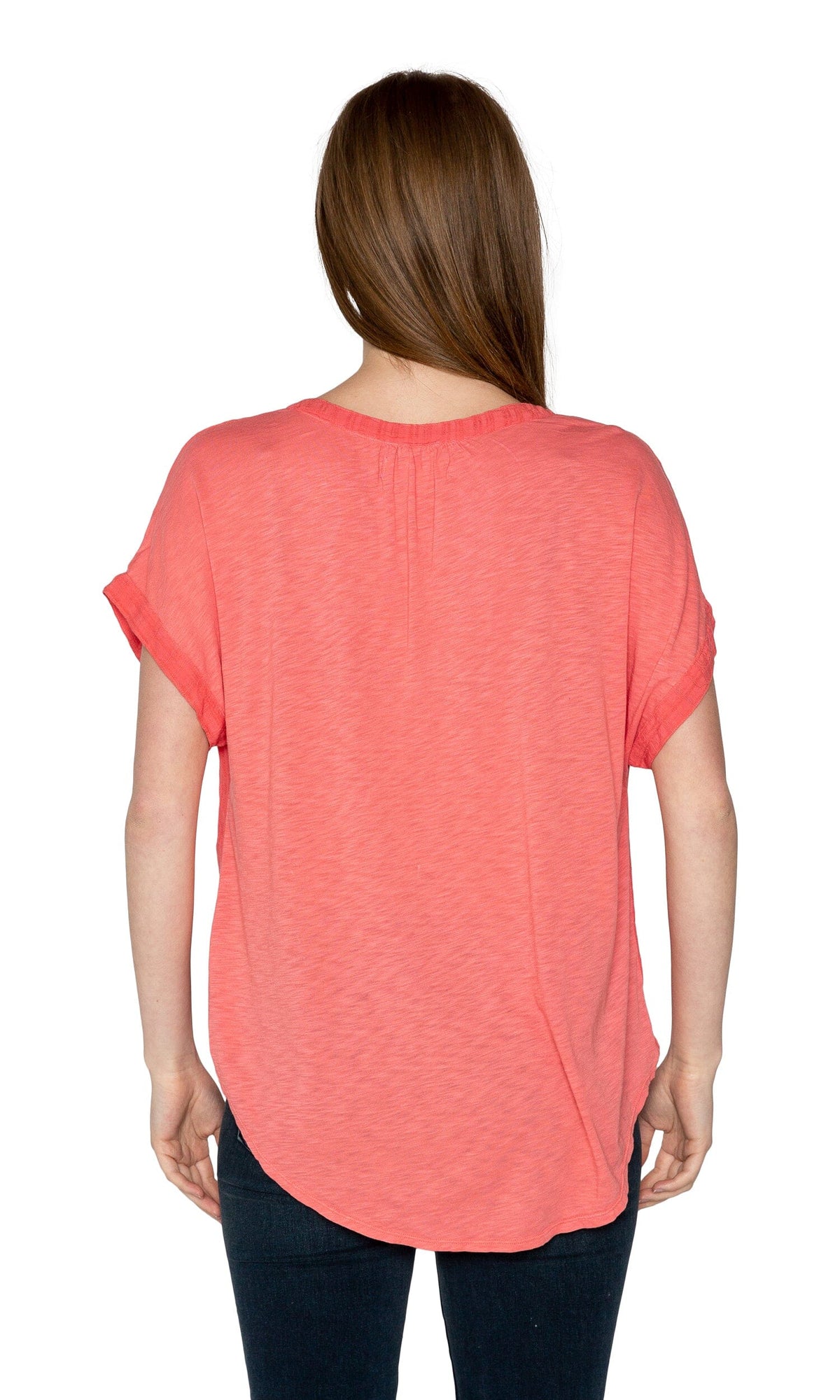 Velvet by Graham &amp; Spencer Capria Windowpane Challis Short Sleeve Top