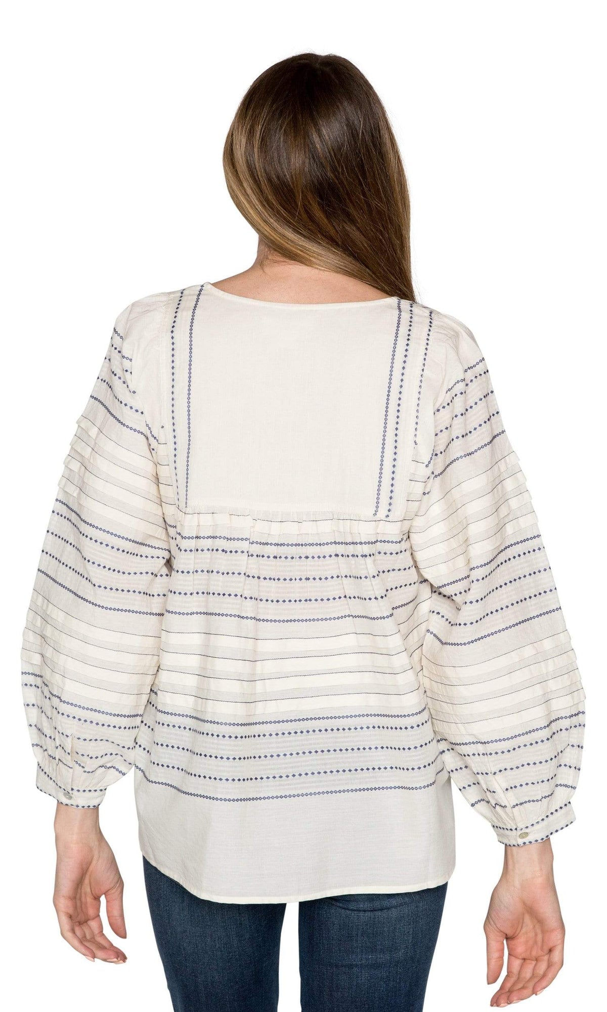 Velvet by Graham &amp; Spencer Piper Paros Embroidered Peasant Top
