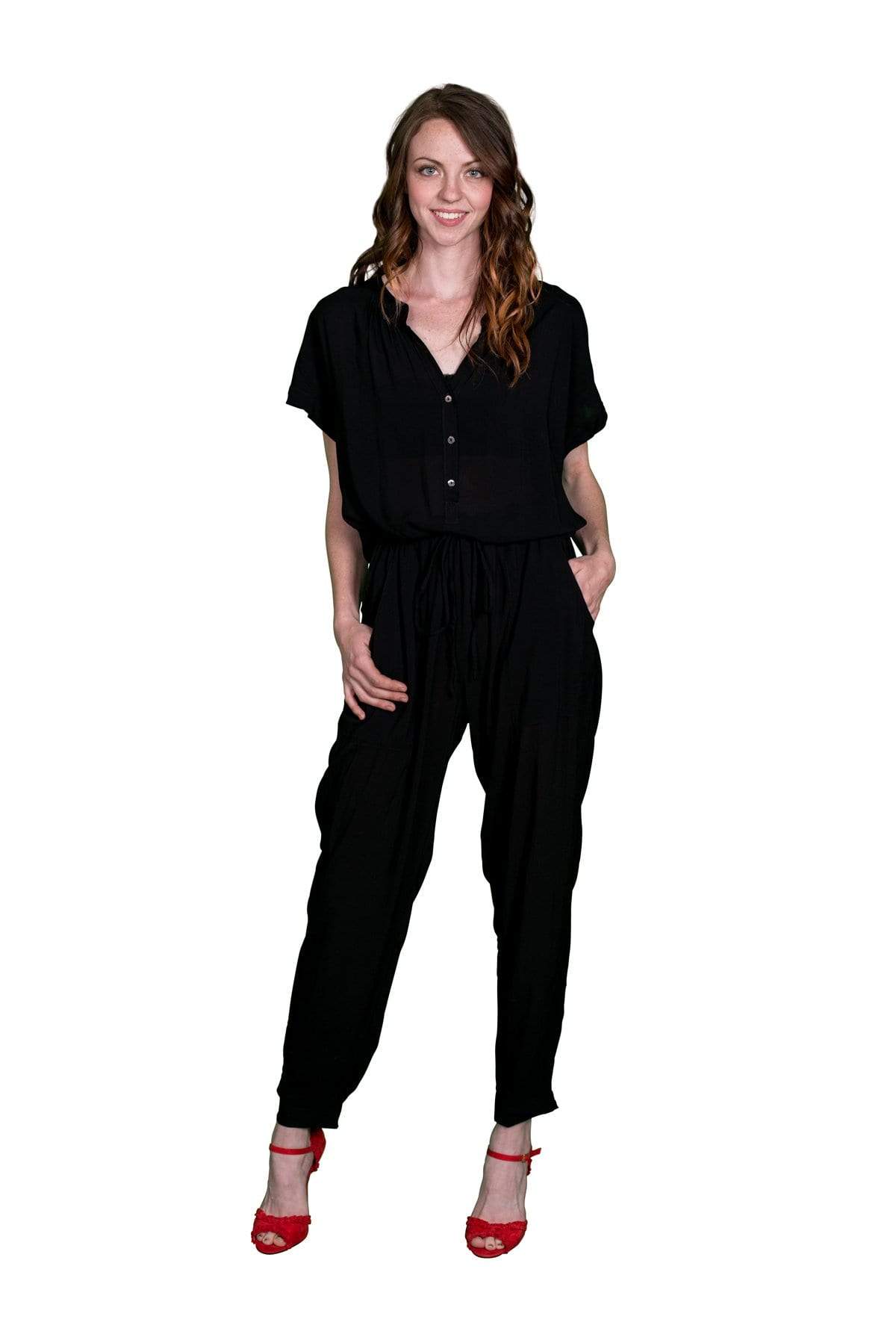 Velvet by Graham &amp; Spencer  Cassia Rayon Challis Jumpsuit