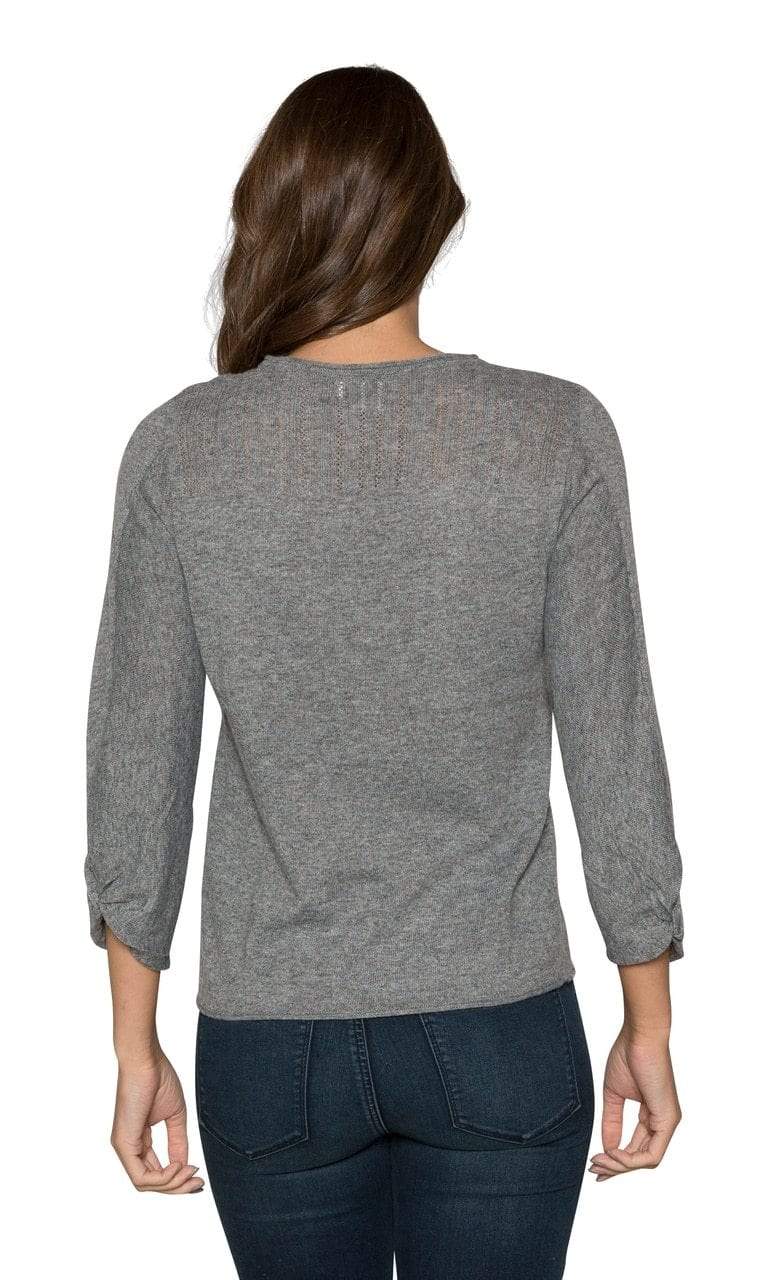 Velvet by Graham &amp; Spencer Makayla Ultra Soft Gathered Sleeve Sweater