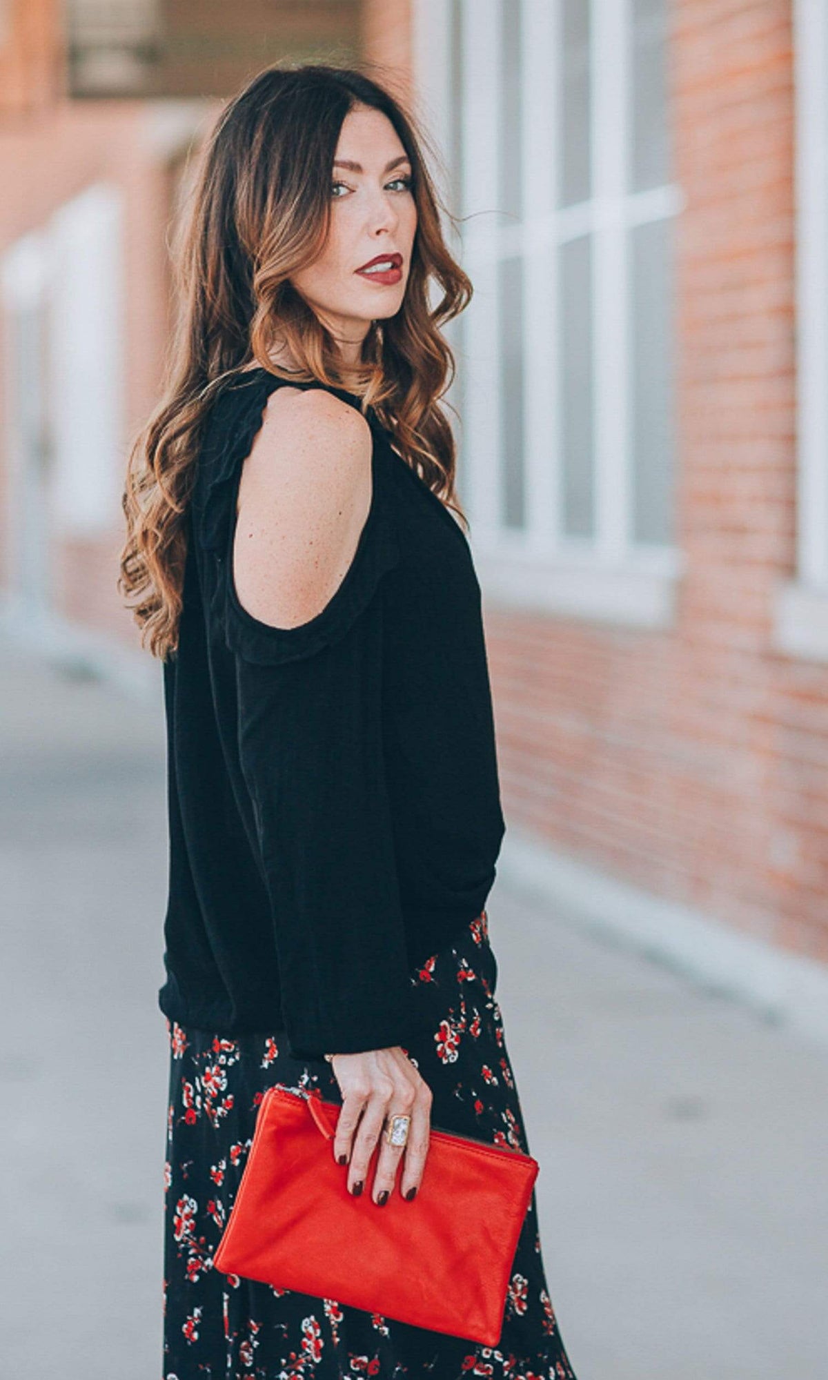 Velvet by Graham &amp; Spencer Grechen Ruffle Cut Out Blouse