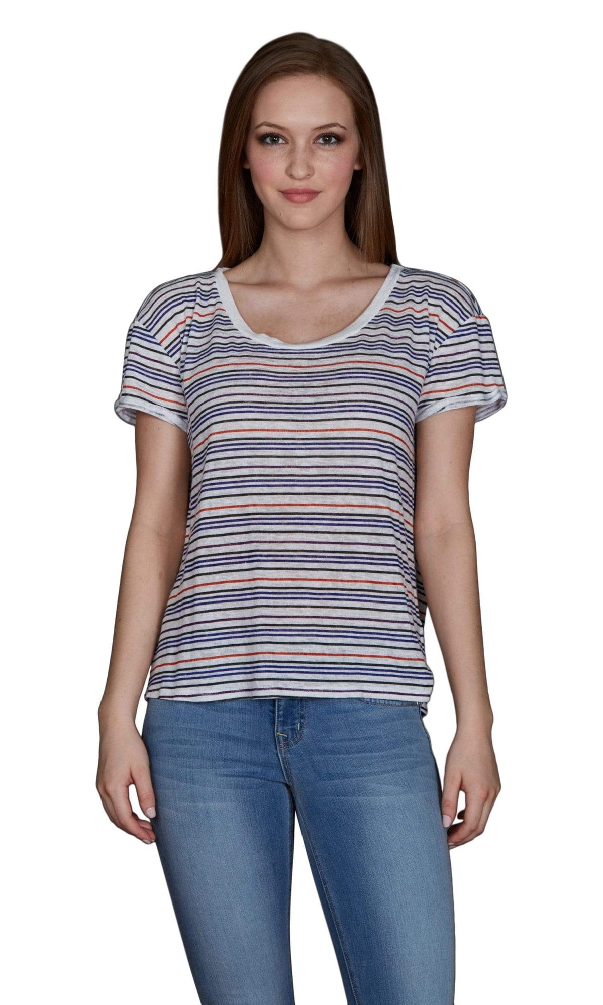 Velvet by Graham &amp; Spencer Peni Stripe Textured Knit Tee