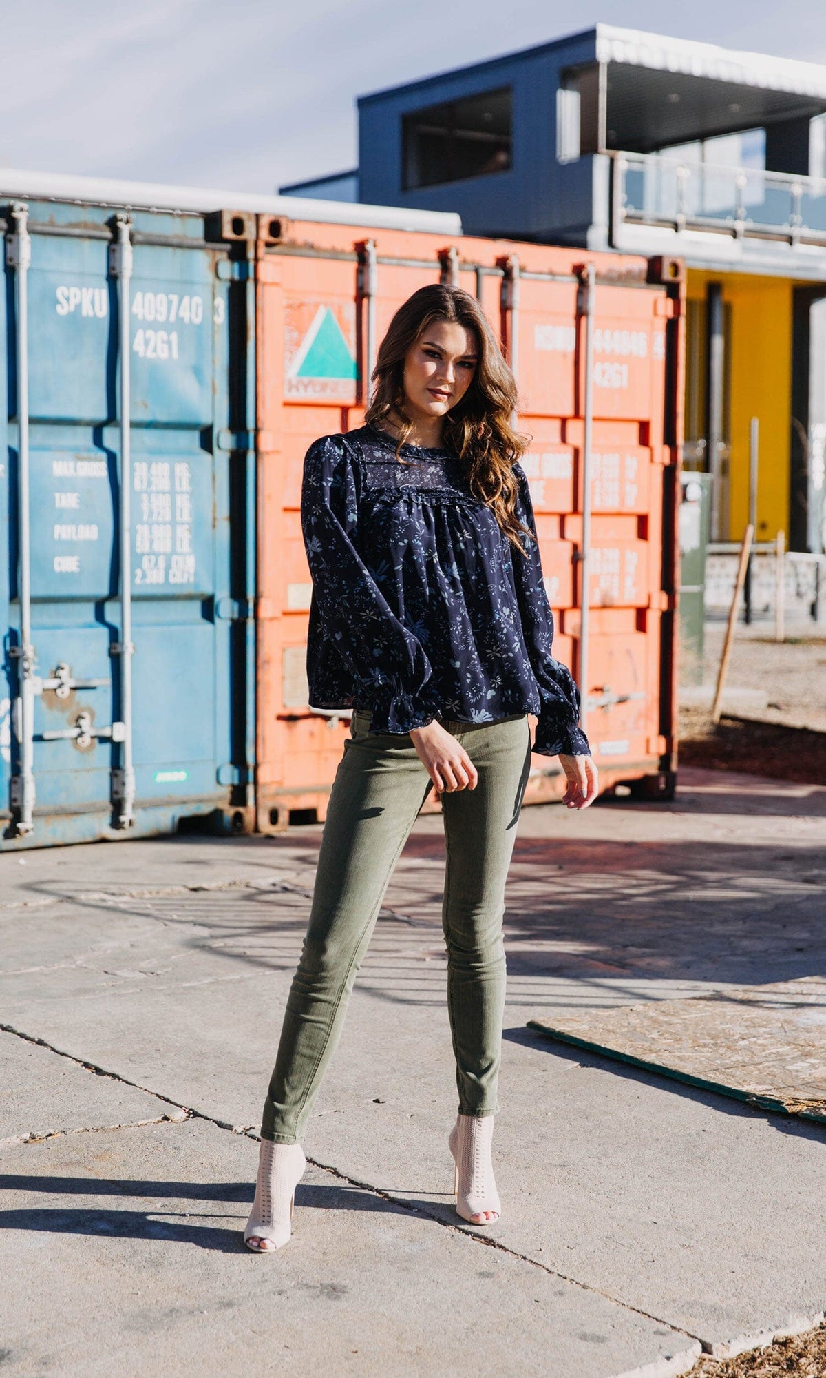 Velvet by Graham &amp; Spencer Malia Floral Print Ruffle Top