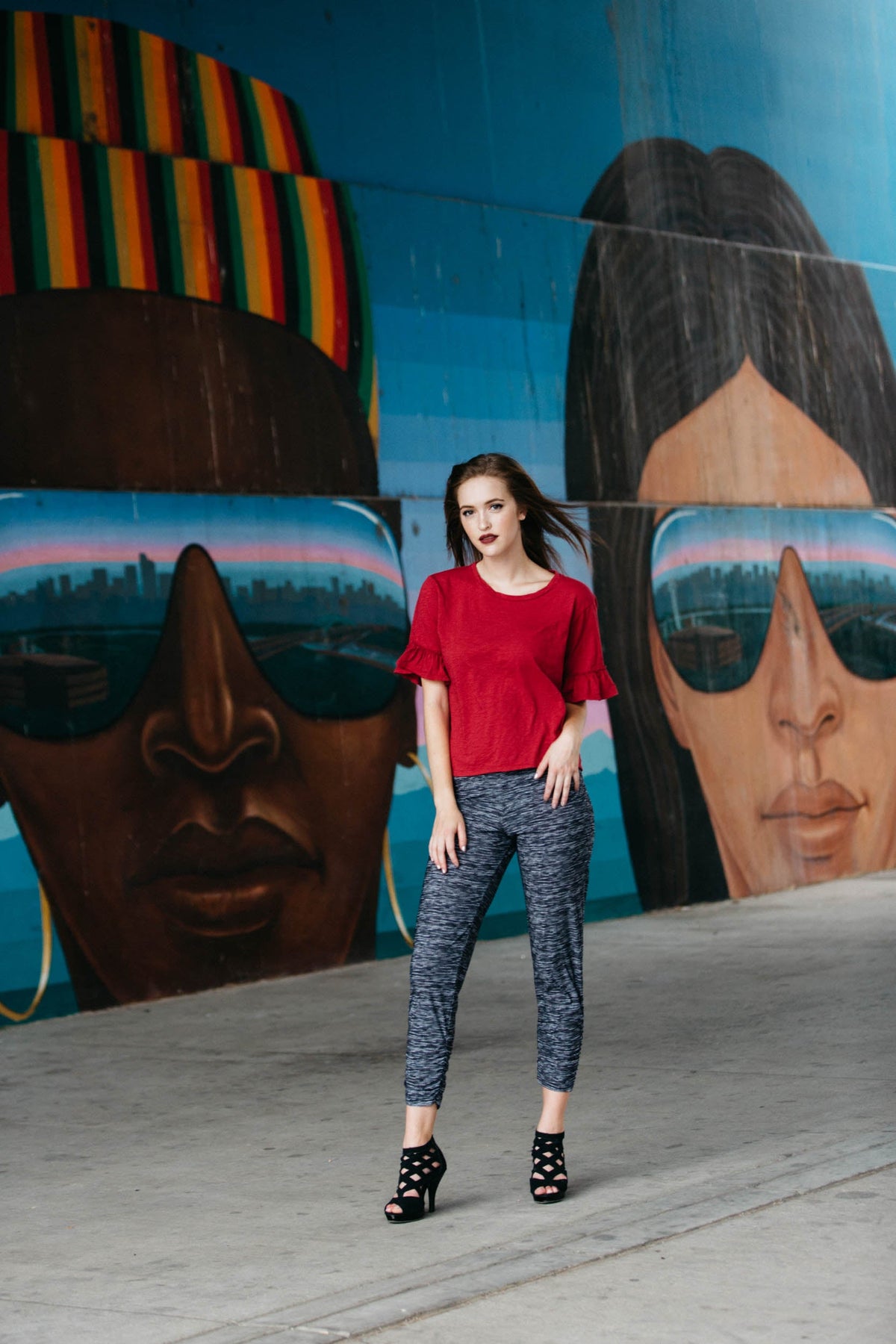 Velvet by Graham &amp; Spencer Rielle Cotton Slub Ruffle Sleeve Top