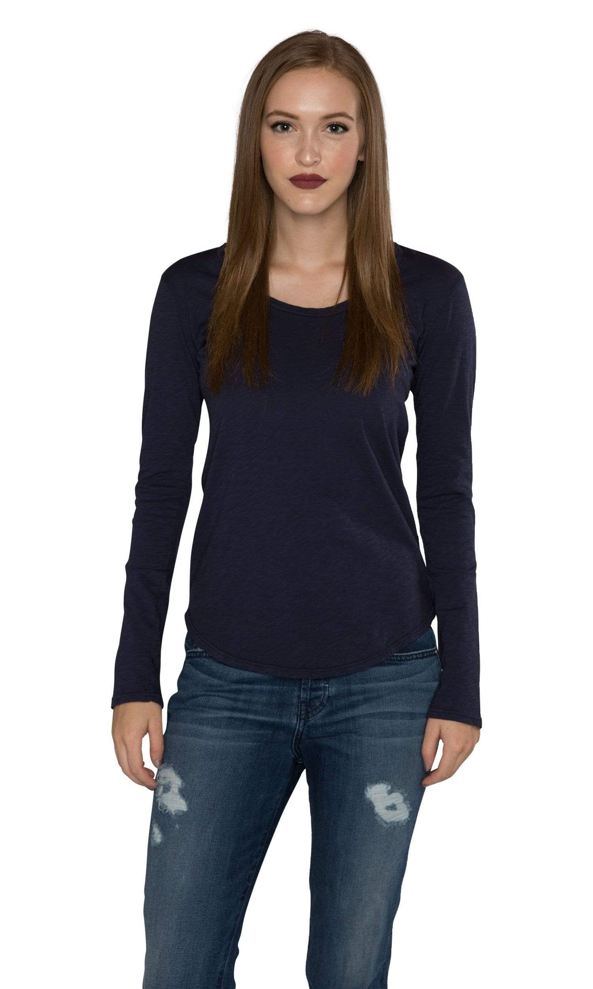 Velvet by Graham &amp; Spencer Adiel Cotton Slub Scoop Neck Top