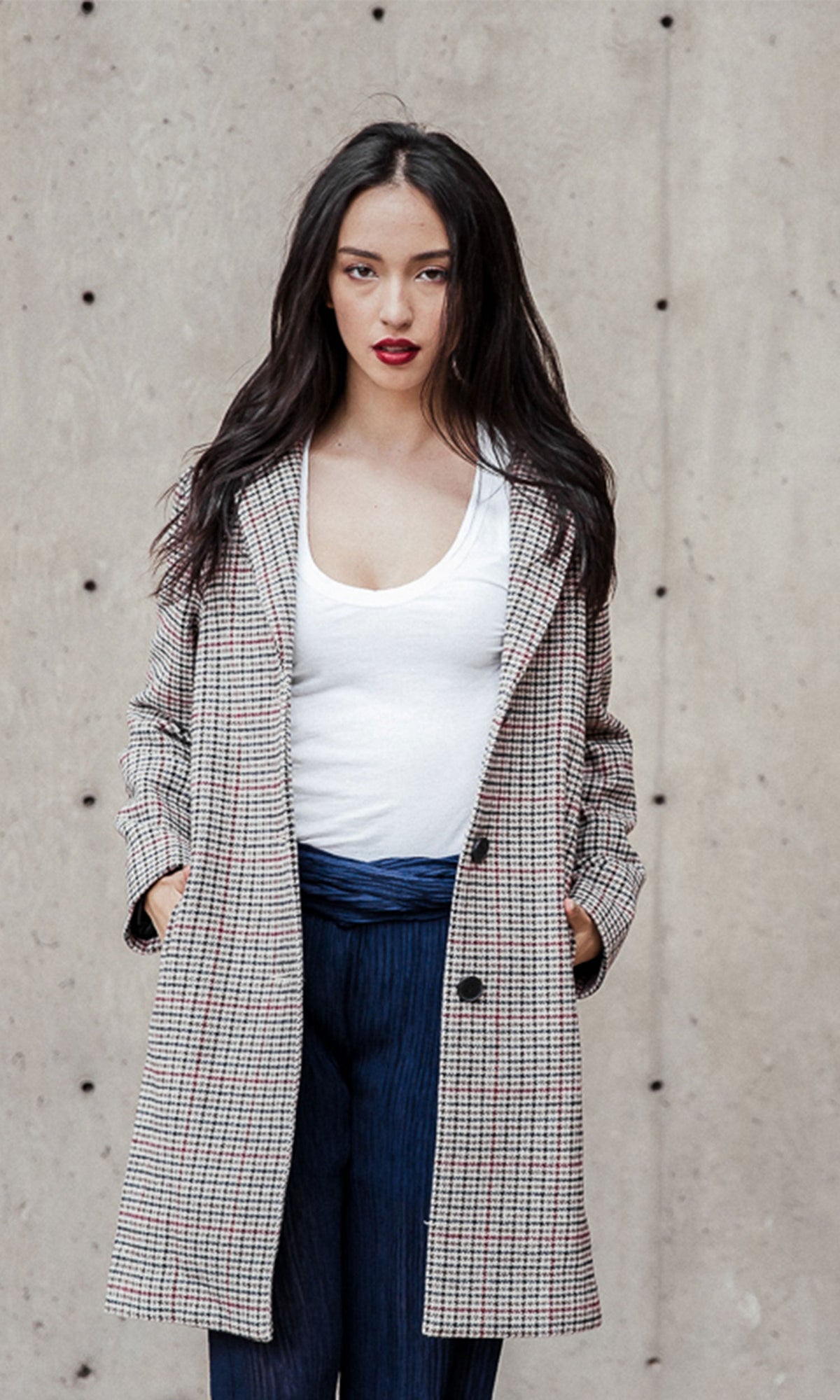 Velvet by Graham &amp; Spencer Graham Houndstooth 3/4 Length Jacket