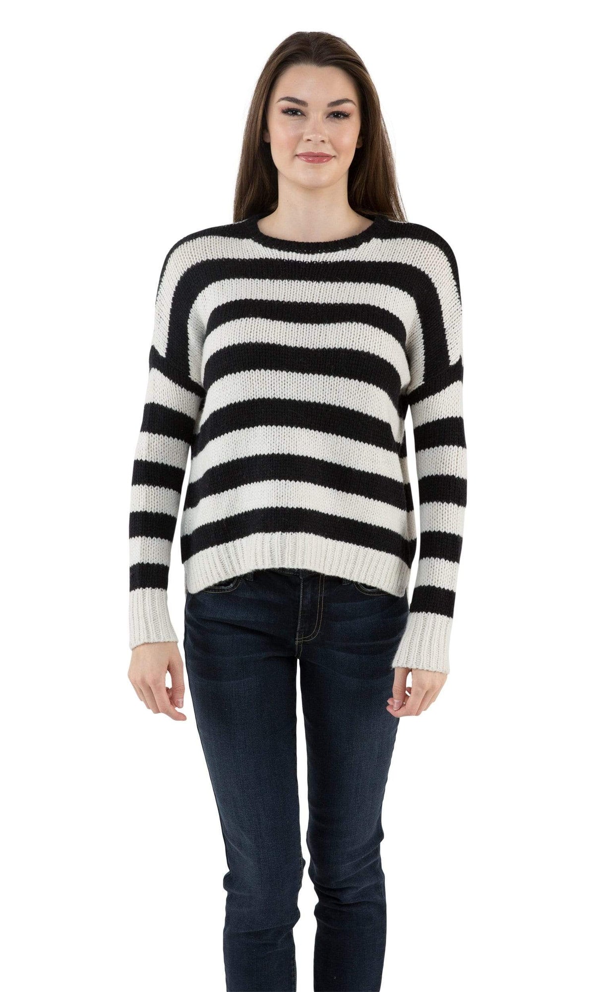Velvet by Graham &amp; Spencer Maddilyn Stripe Crewneck Sweater