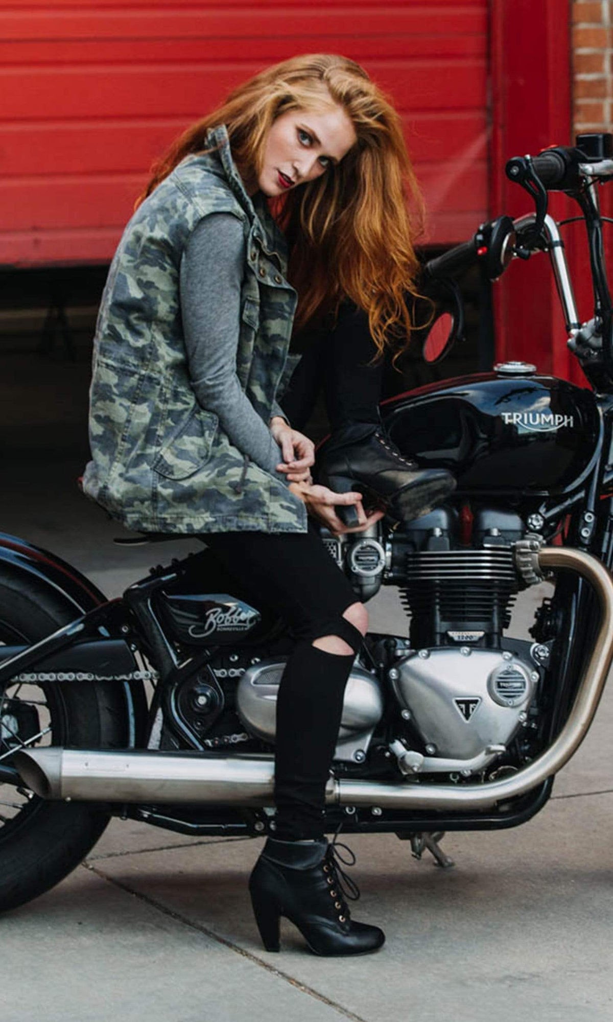 Velvet by Graham &amp; Spencer Blair Army Tie Waist Vest