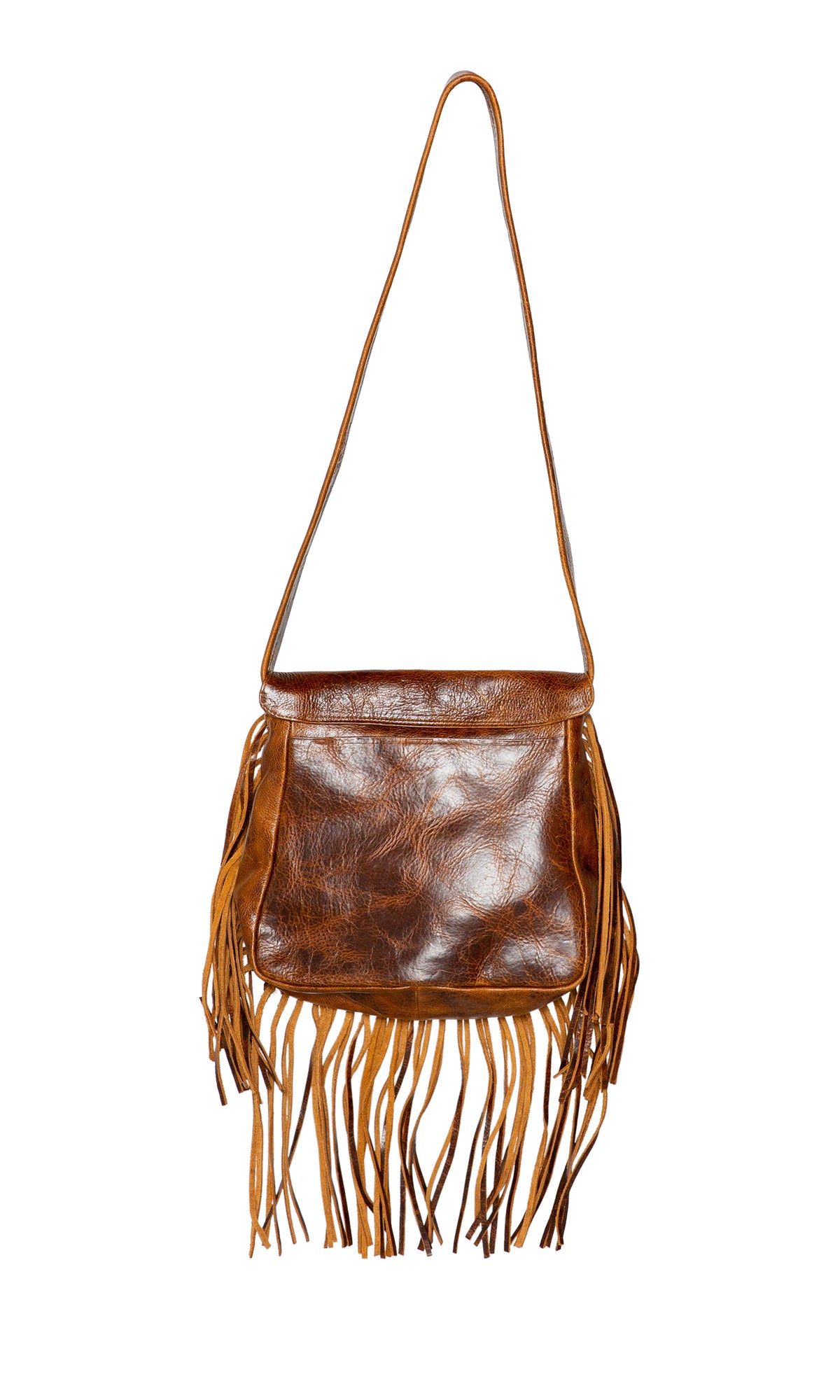 Laggo Maurice Flap over Saddle Bag with Fringe