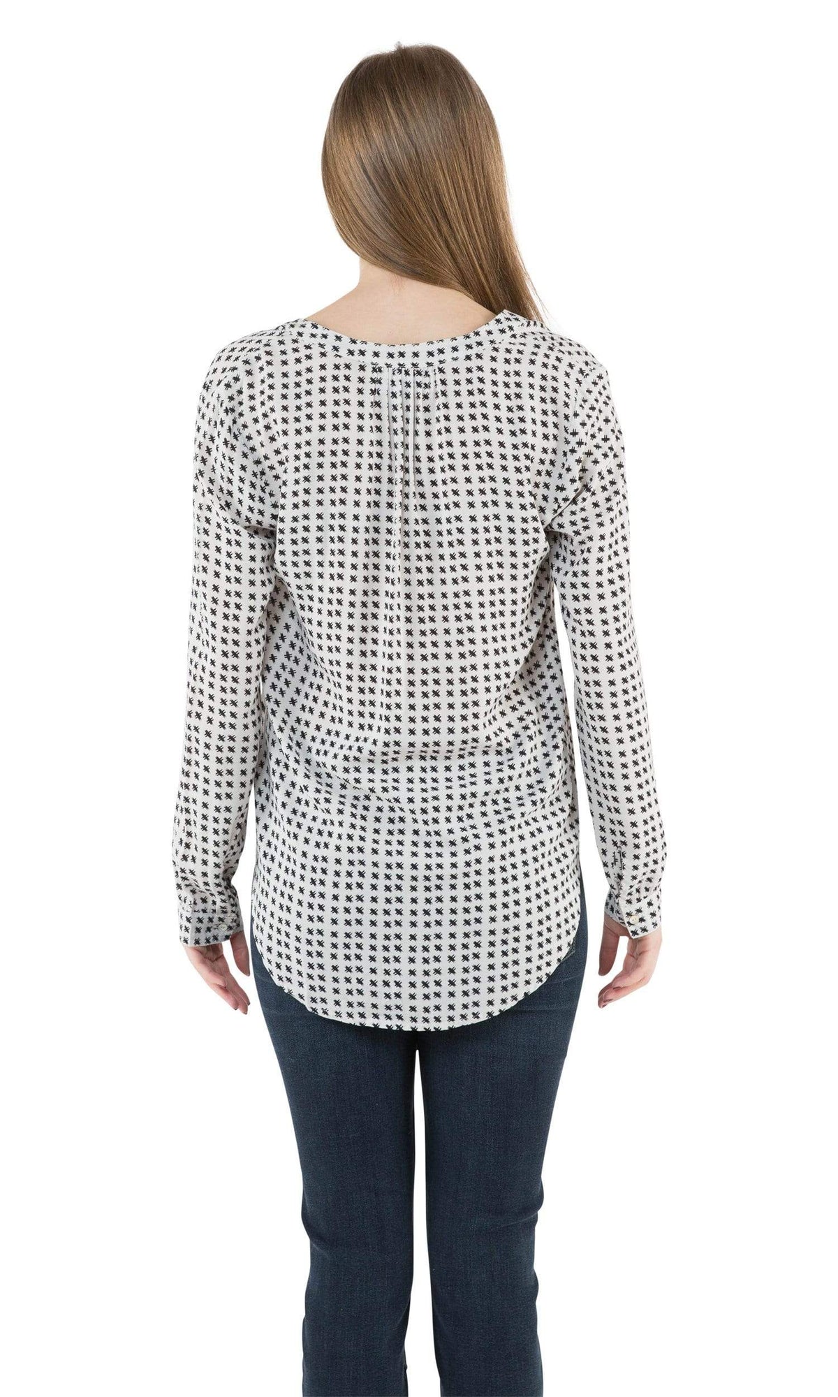 Velvet by Graham &amp; Spencer Jena Henley High Low Blouse