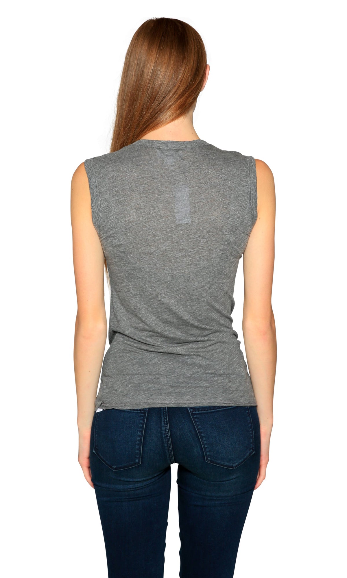 Velvet by Graham &amp; Spencer Estina05 Scoop Neck Tank Top-Charcoal