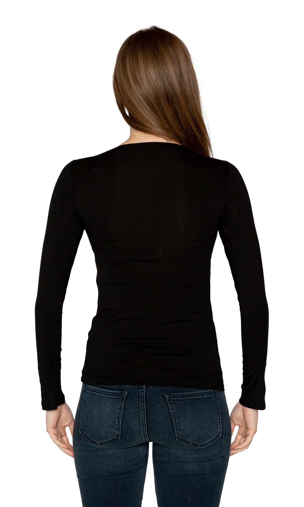 Velvet by Graham &amp; Spencer Nolly Slinky Rayon V Neck