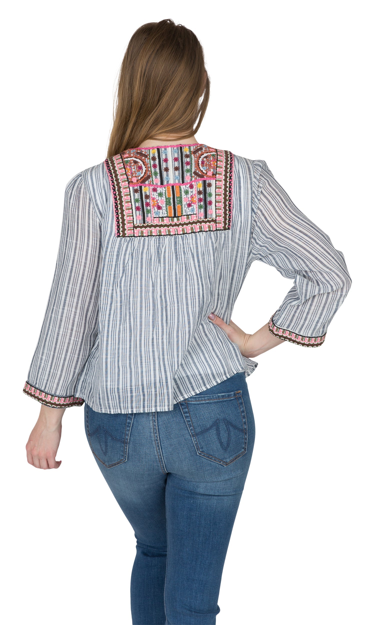 Velvet by Graham & Spencer Mckay Embroidered Lightweight Cotton Jacket