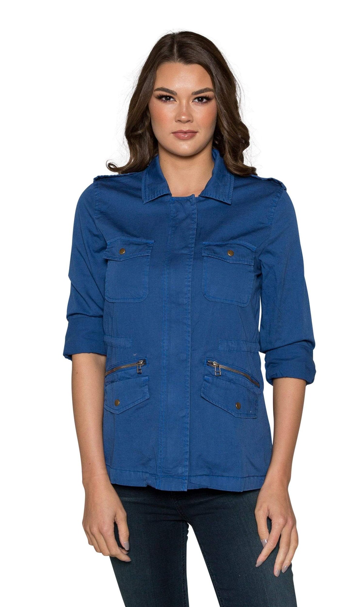 Velvet by Graham &amp; Spencer Ruby Army Jacket - Cobalt