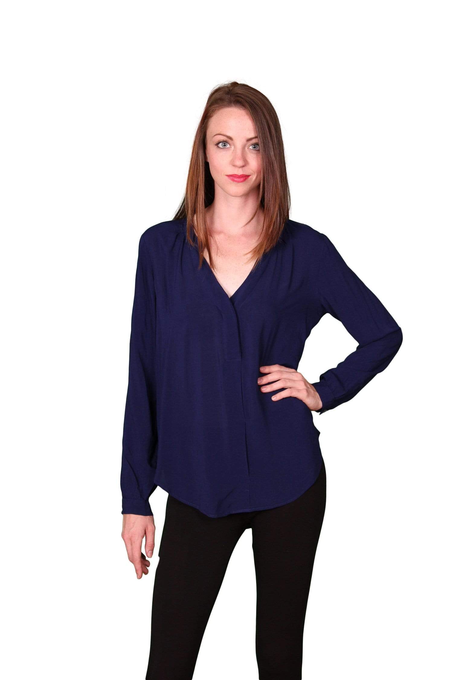 Velvet by Graham & Spencer Kinzly Rayon Challis Pintuck Top