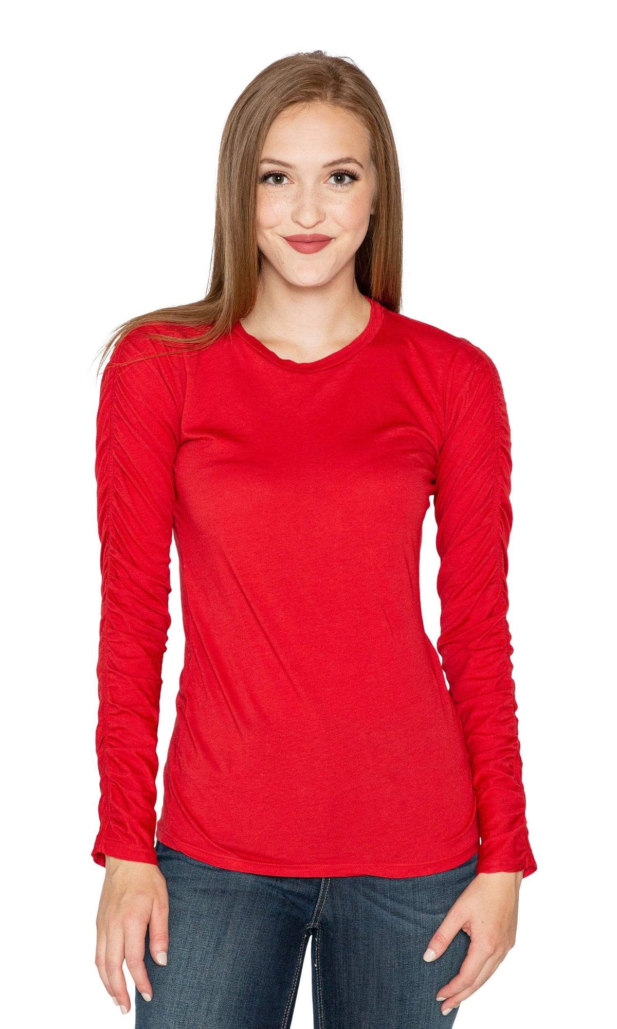 Velvet by Graham &amp; Spencer Miss Shirred Sleeve Top