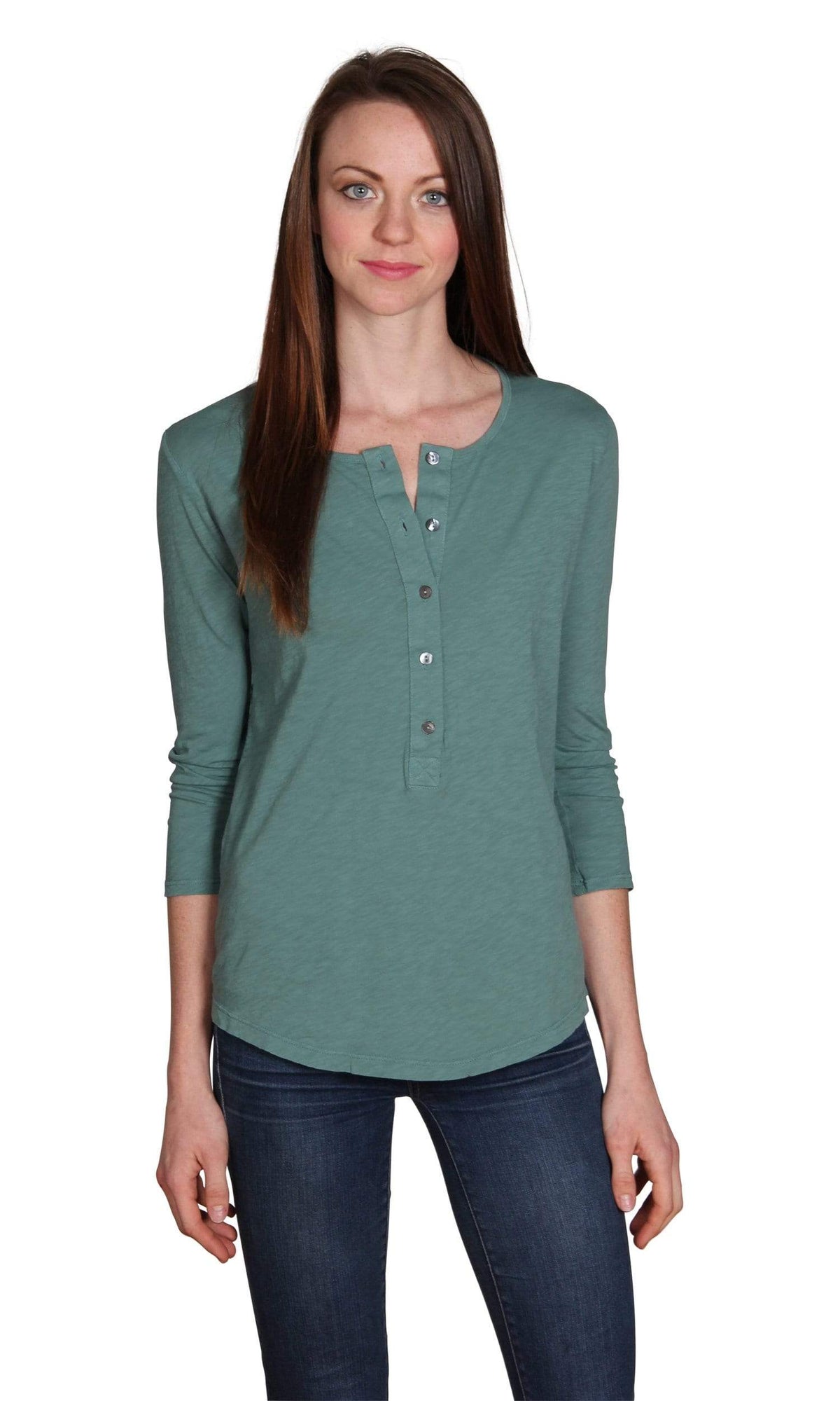 Velvet by Graham &amp; Spencer Candiss Cotton Slub Henley Top