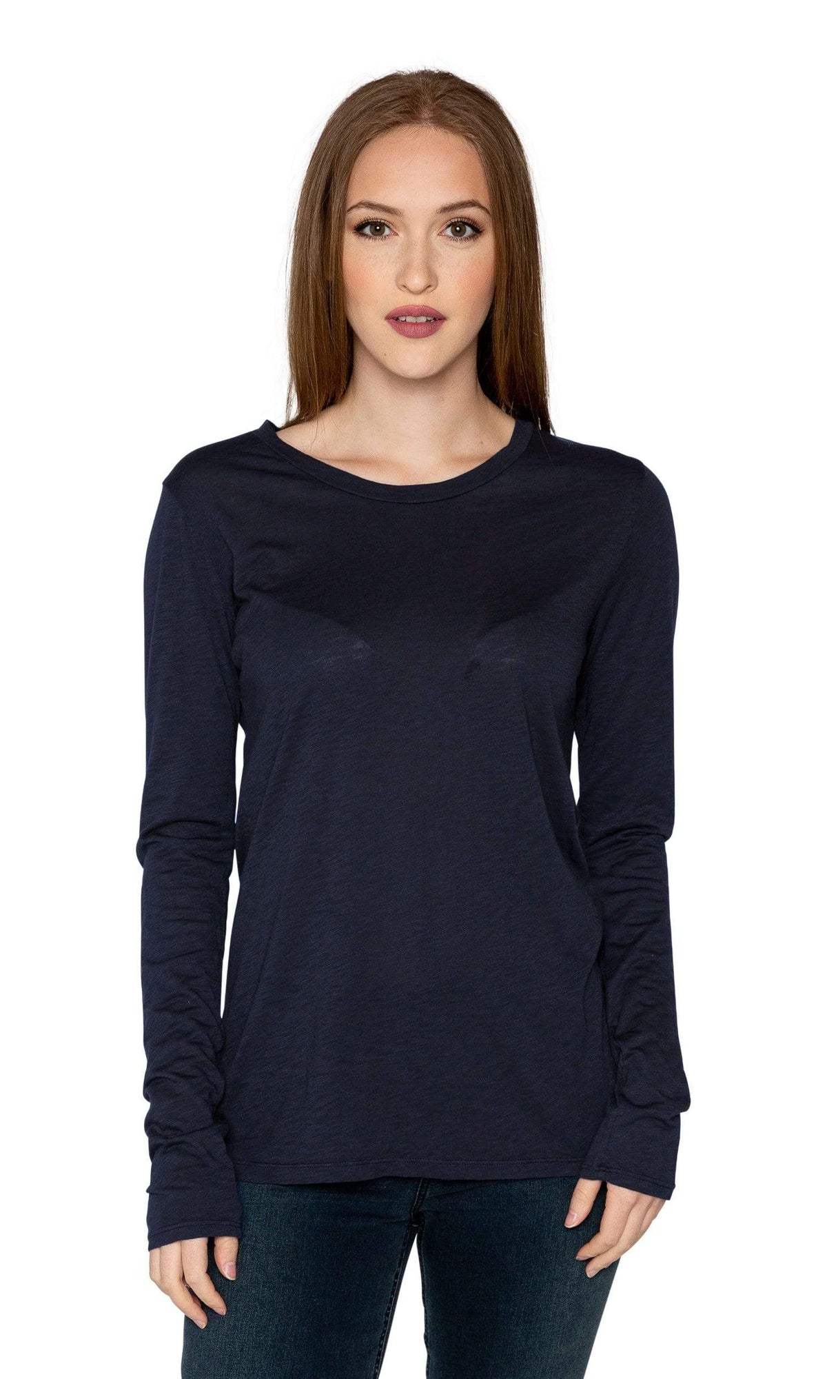 Velvet by Graham &amp; Spencer Giana Luxe Slub Round Neck Top