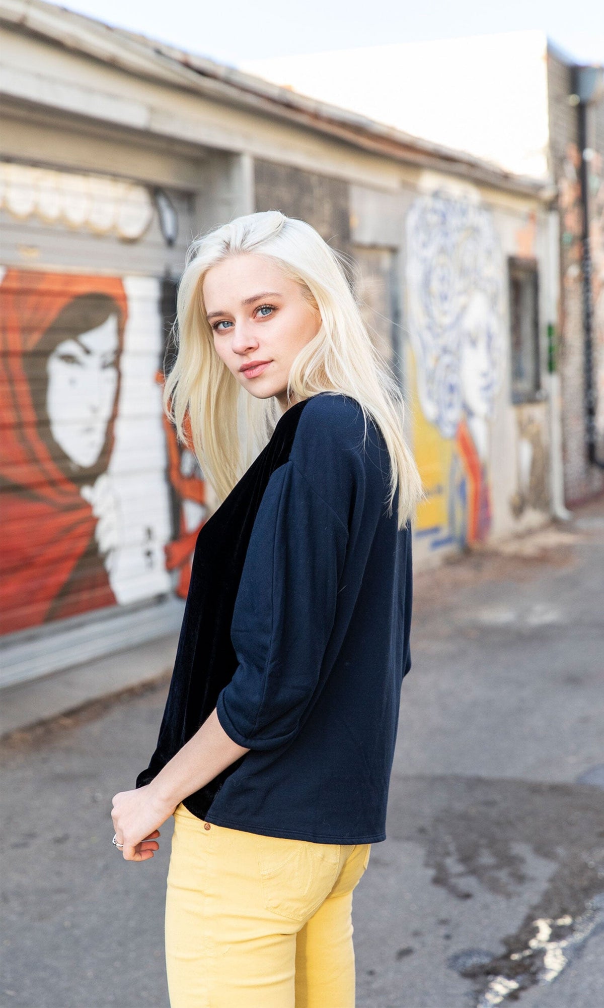 Velvet by Graham &amp; Spencer Berta Velvet Fleece Puff Sleeve Top