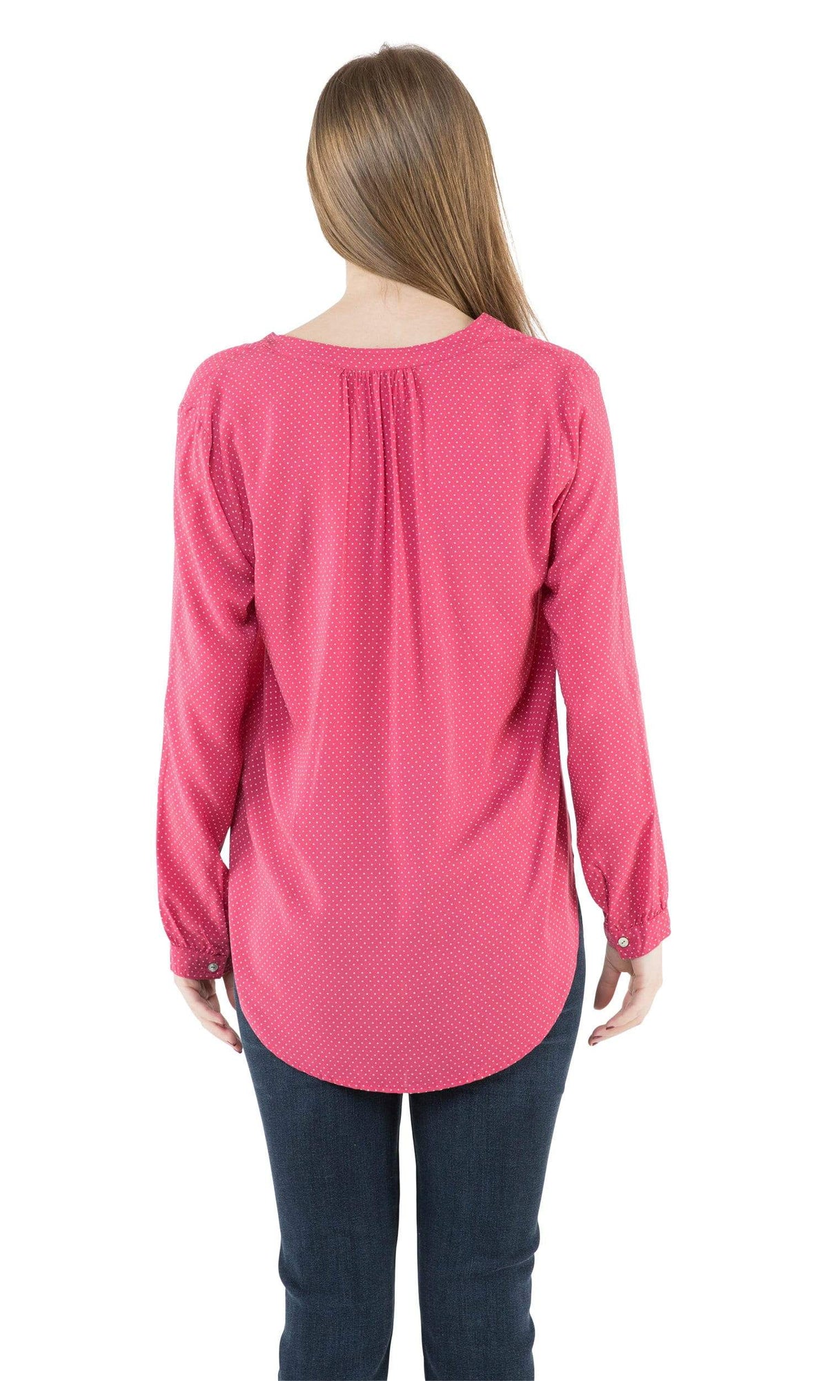 Velvet by Graham &amp; Spencer Jena Henley High Low Blouse