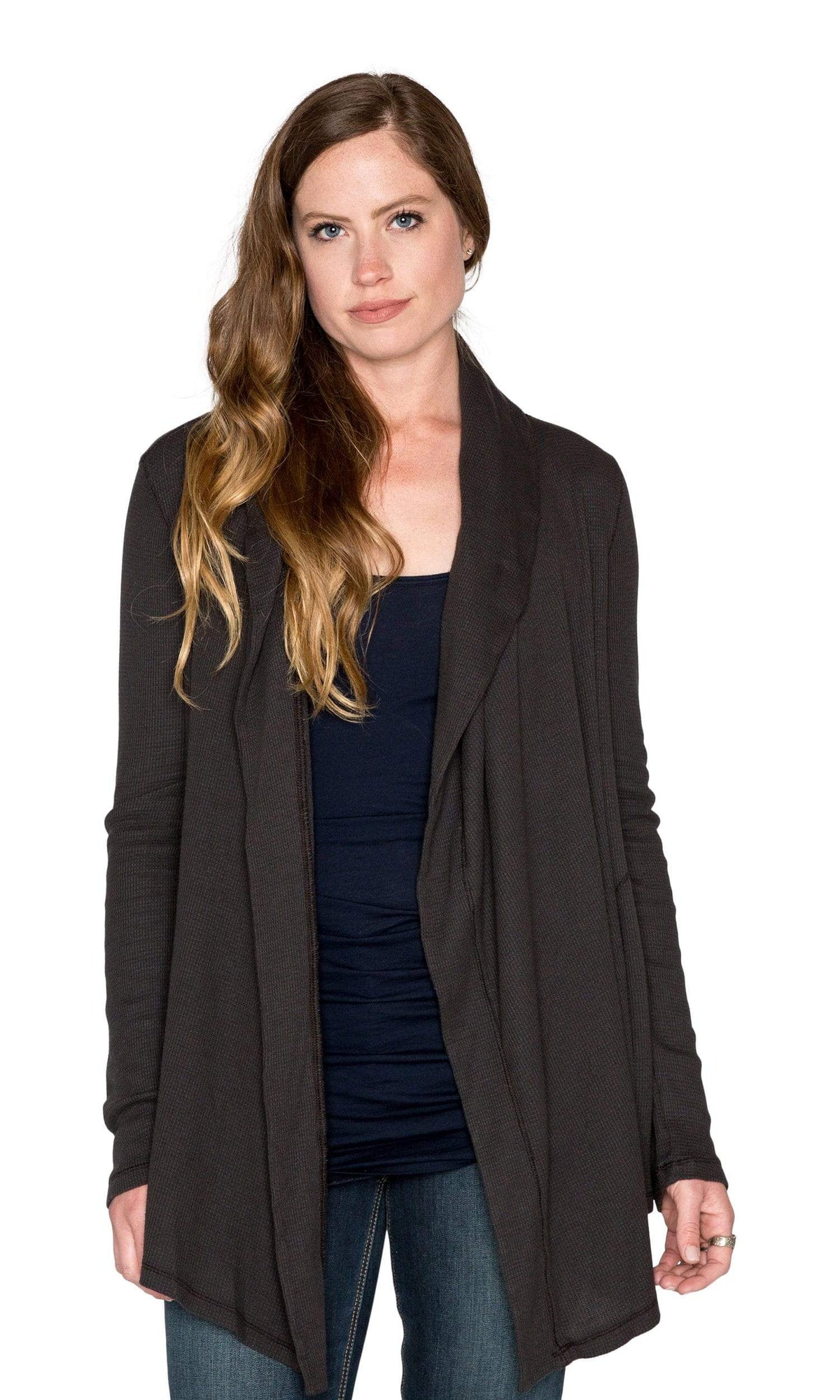 Velvet by Graham &amp; Spencer Havana Baby Thermal Drape Cardigan