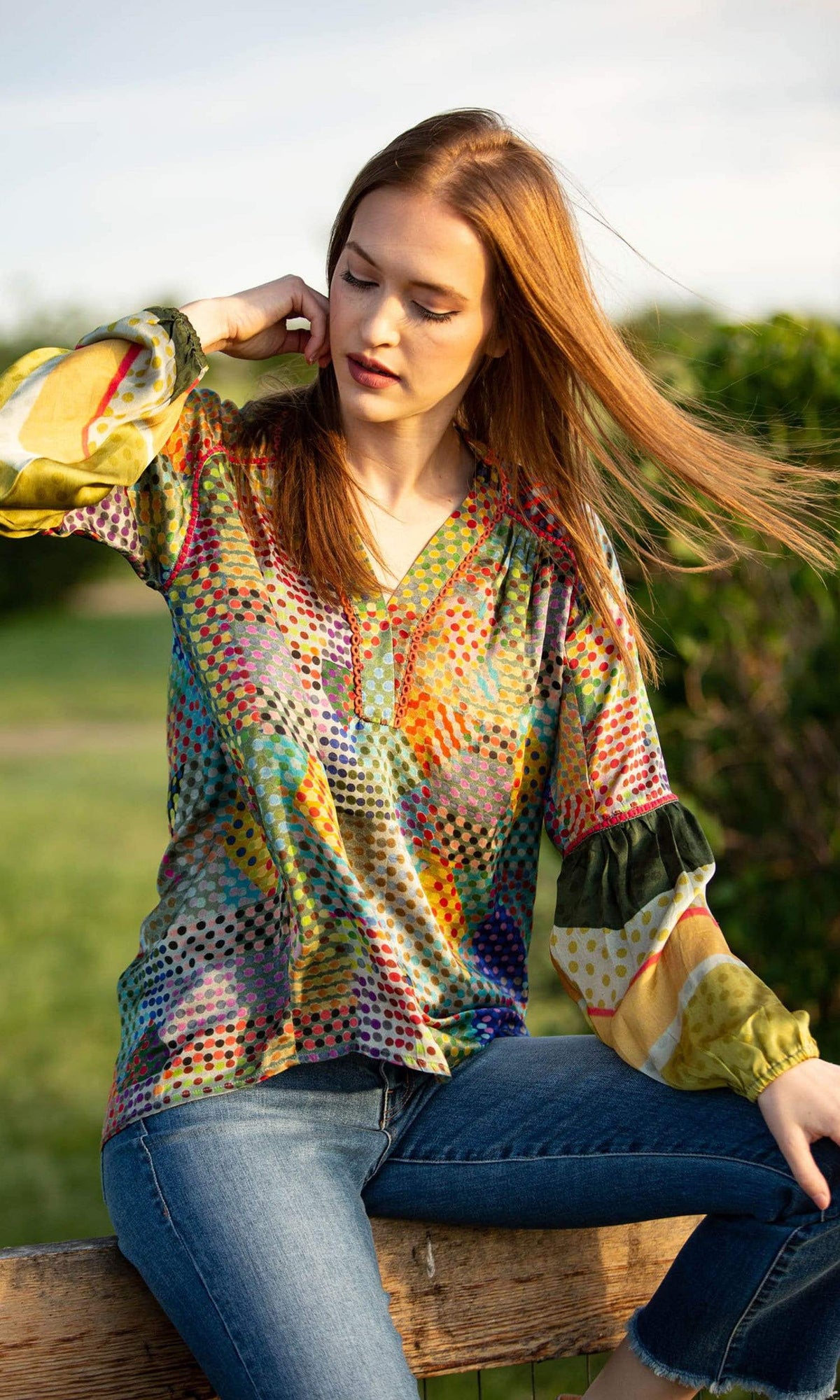 Conditions Apply Rise Above All V Neck Top