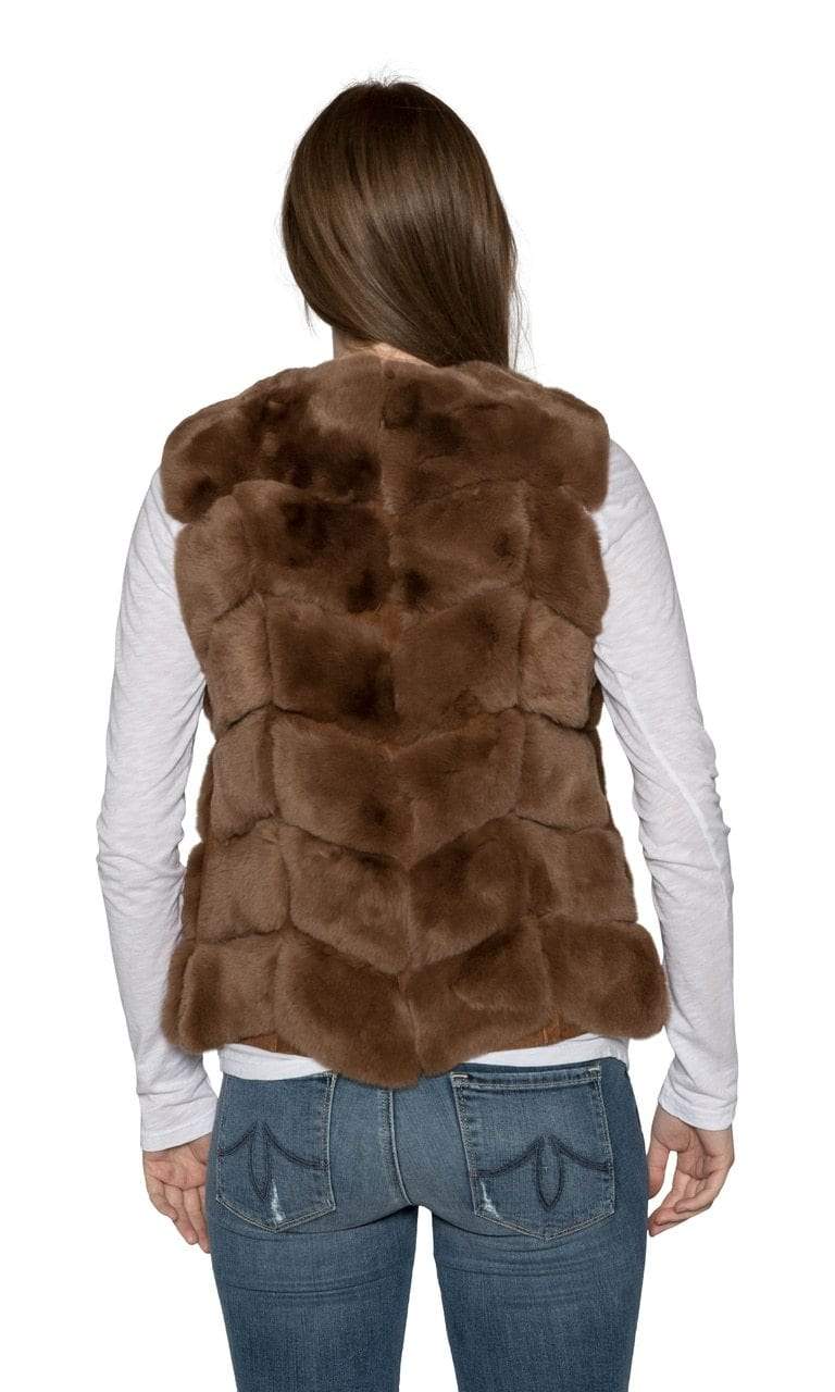 Love Token Sloan Genuine Fur Vest