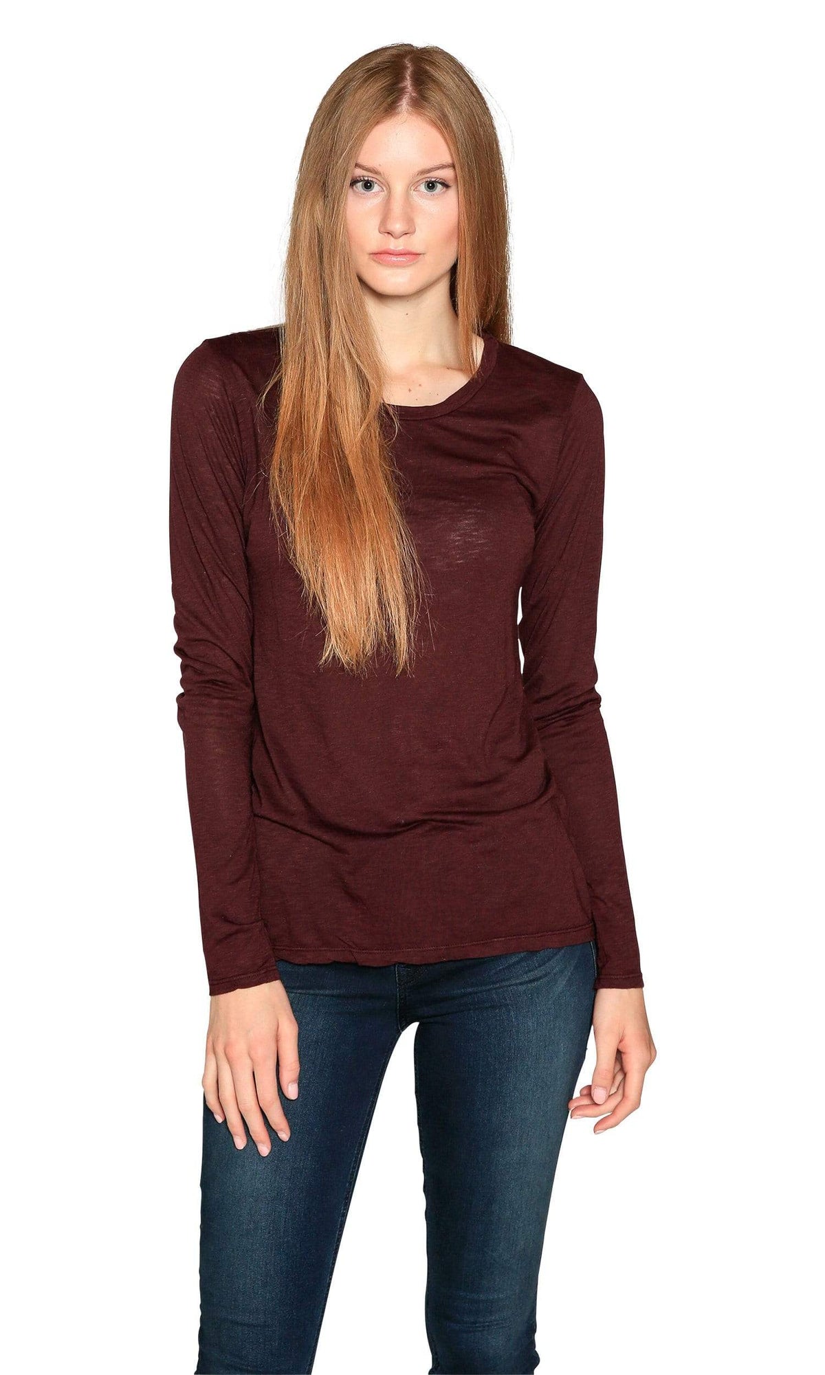 Velvet by Graham &amp; Spencer Giana Luxe Slub Round Neck Top