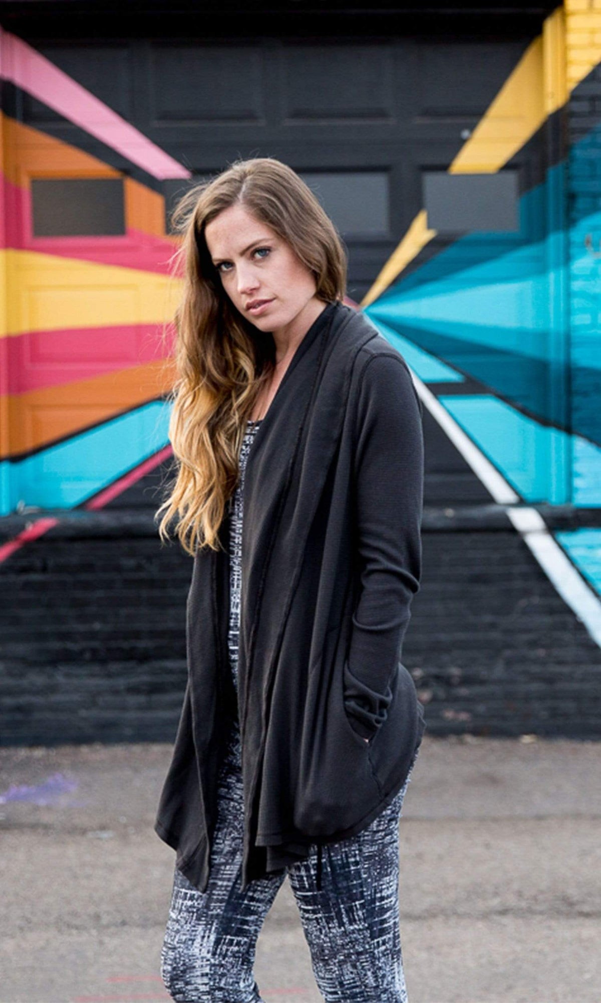 Velvet by Graham &amp; Spencer Havana Baby Thermal Drape Cardigan