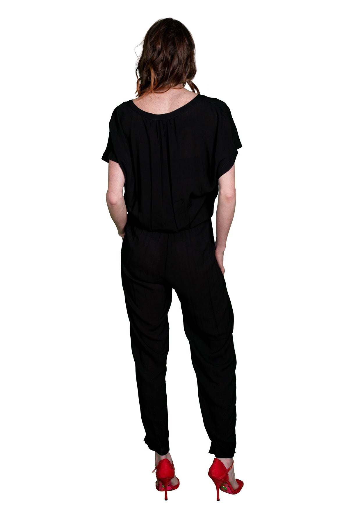 Velvet by Graham &amp; Spencer  Cassia Rayon Challis Jumpsuit