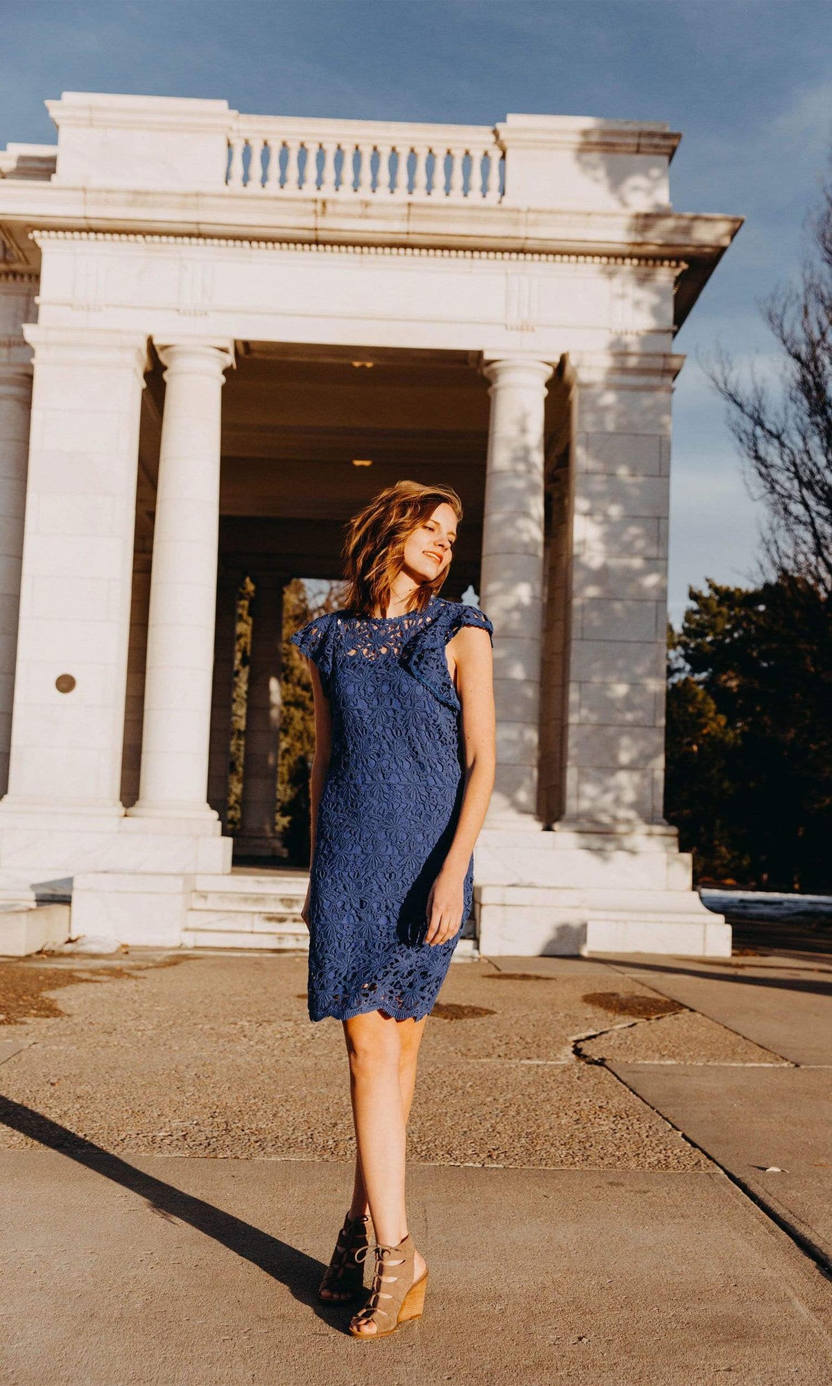 Velvet by Graham &amp; Spencer Ally Lace Cap Sleeve Dress