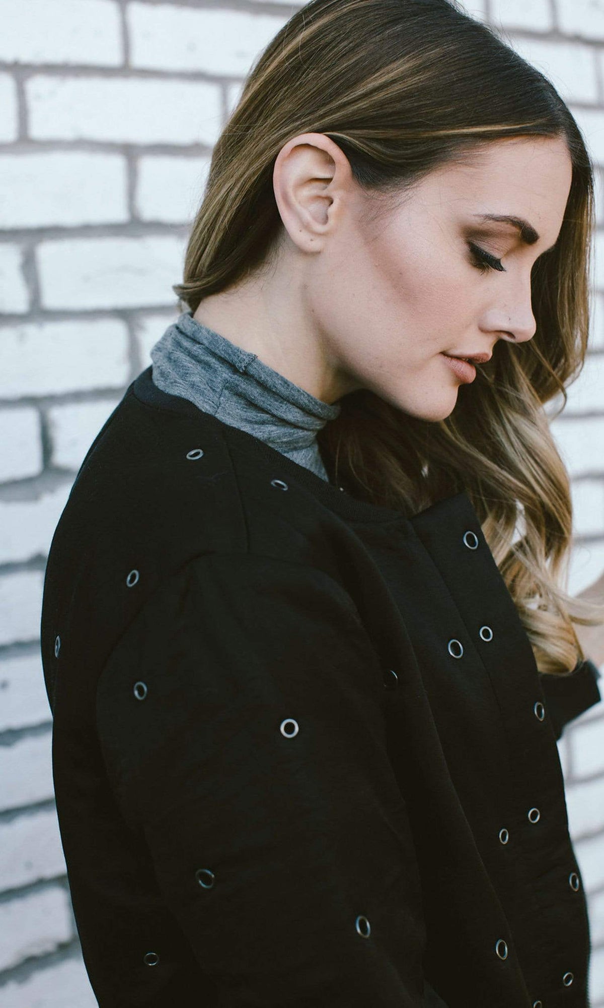 Velvet by Graham &amp; Spencer Viviette Grommet Bomber Jacket