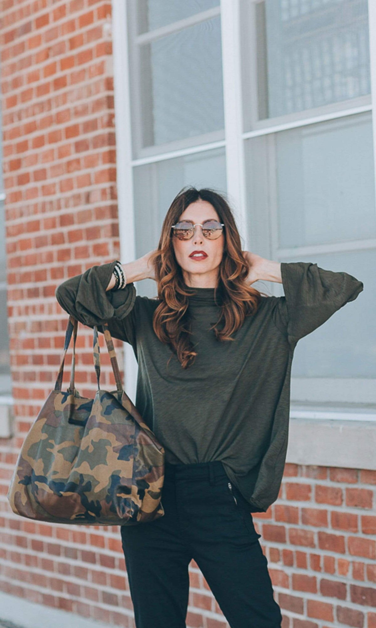 Velvet by Graham &amp; Spencer Xena Lux Slub Bell Sleeve Mock Neck Top