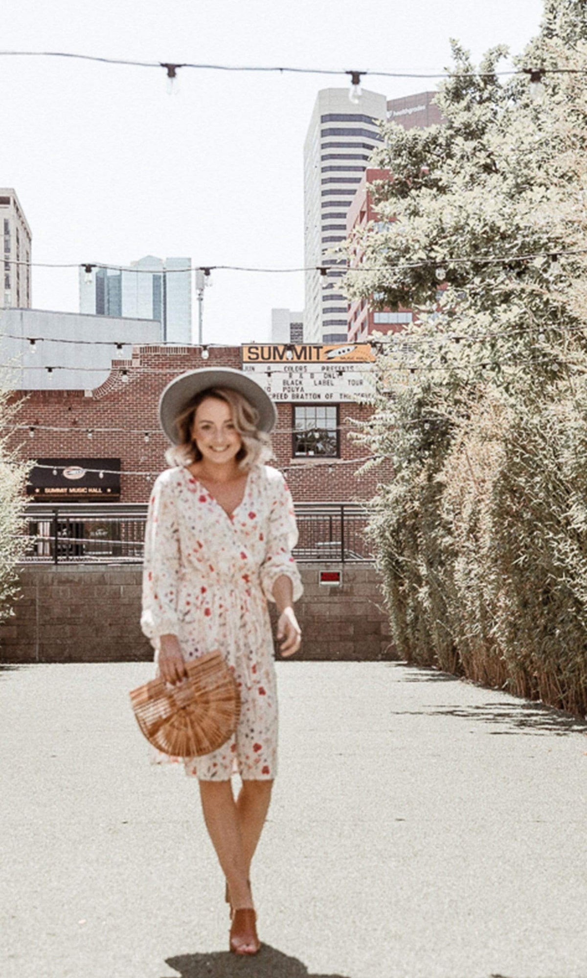 Velvet by Graham &amp; Spencer Danay Spring Floral Challis Long Sleeve Faux Wrap Dress