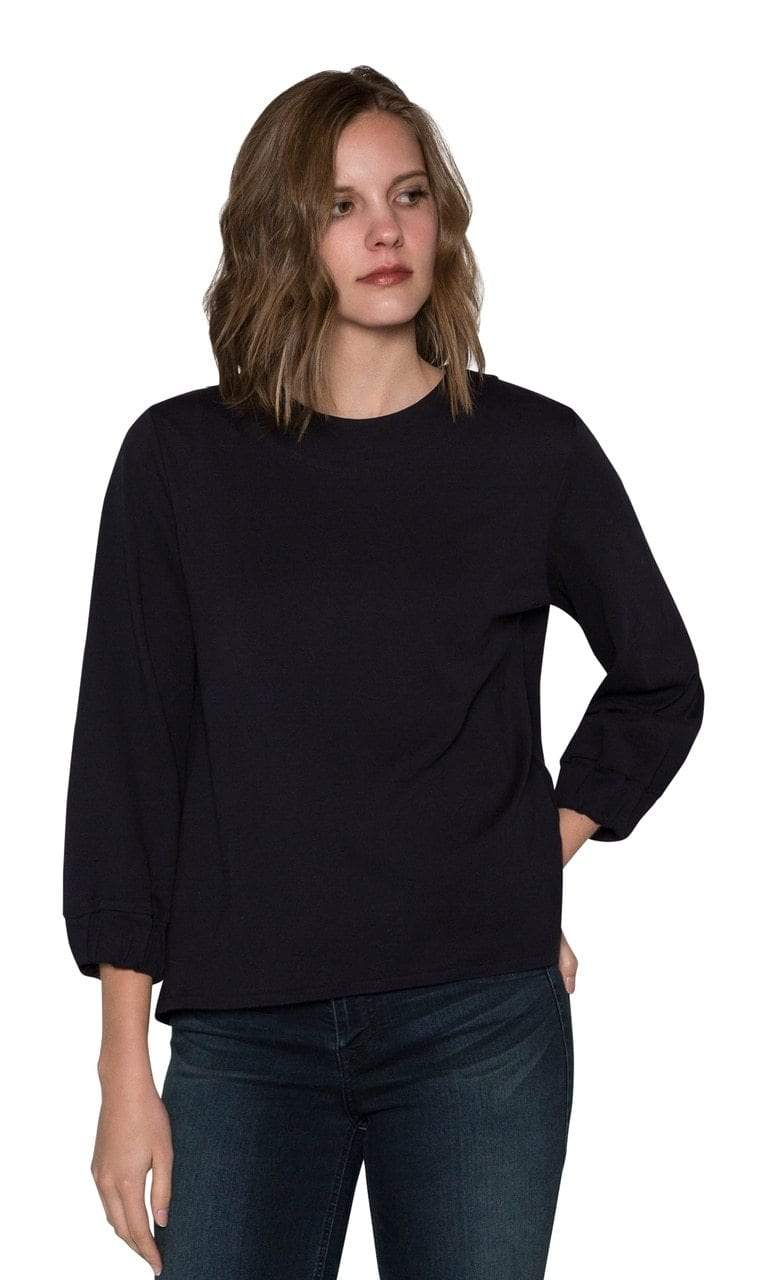 Caryn Vallone Gathered 3/4 Sleeve Top